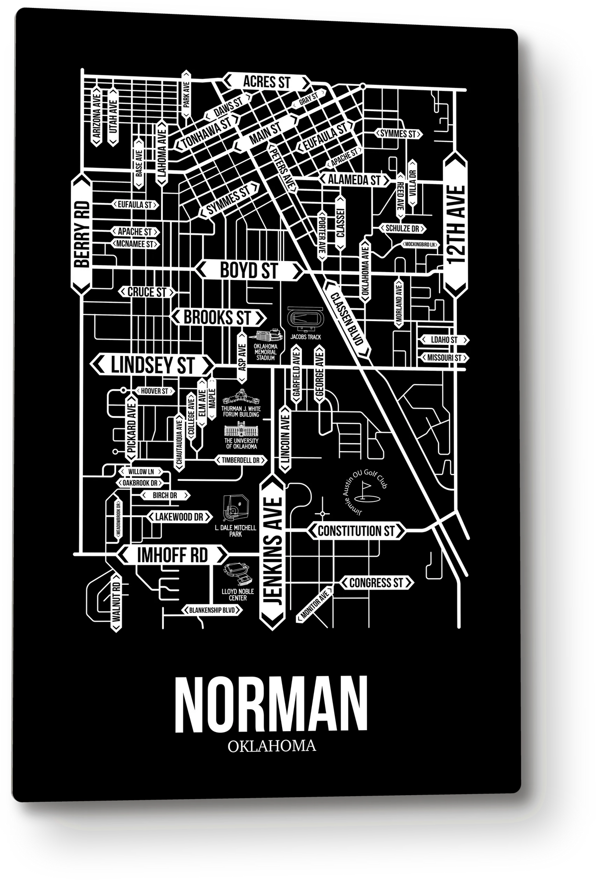 Norman, Oklahoma street map 9