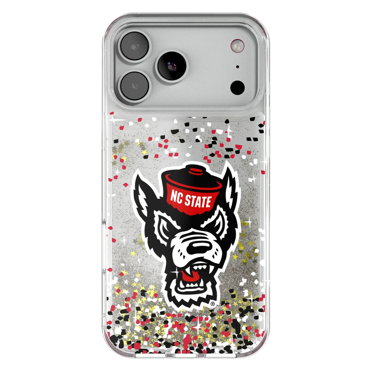 North Carolina State University Wolfpack Confetti Glitter Phone Case 20