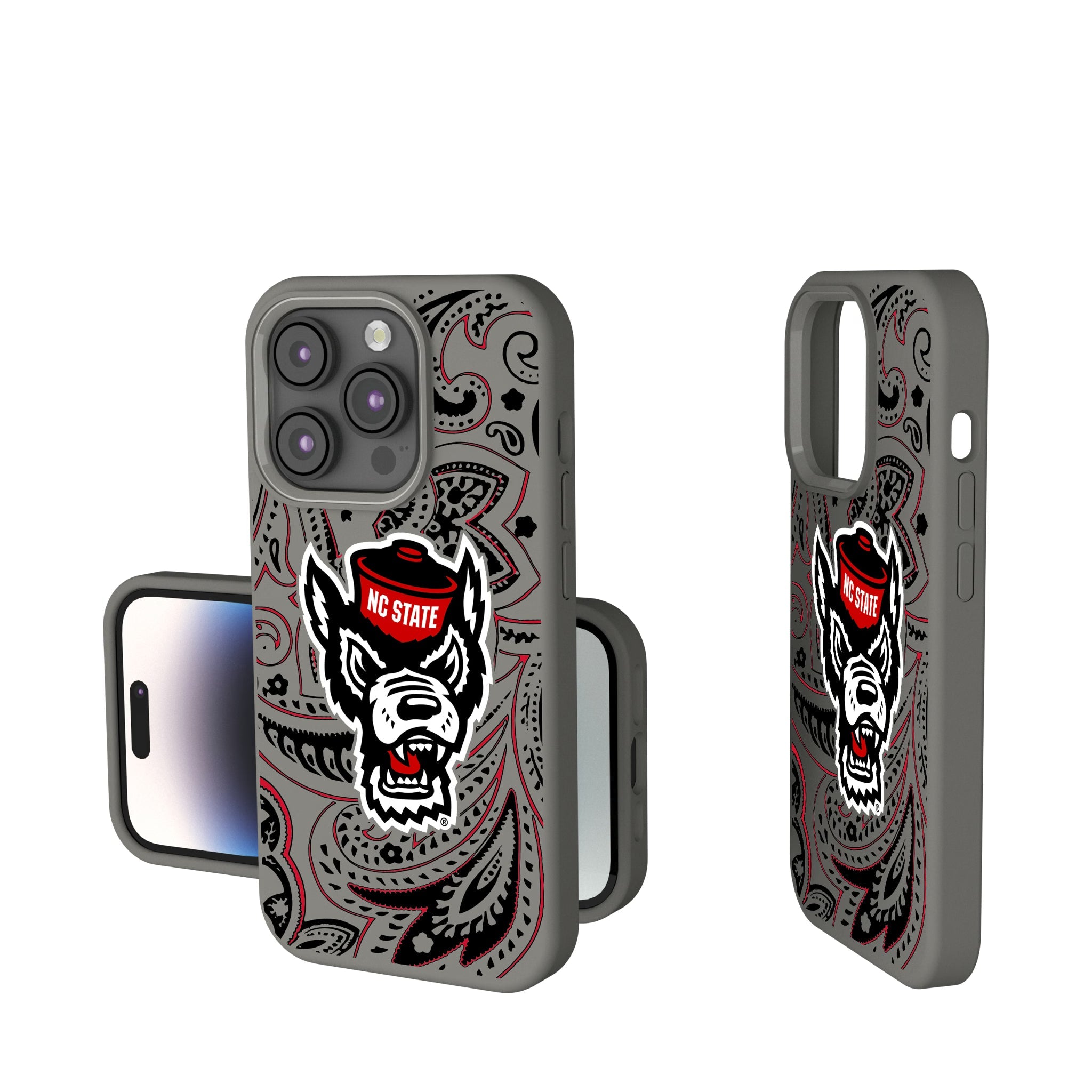 North Carolina State University Wolfpack Paisley Soft Touch Phone Case 11