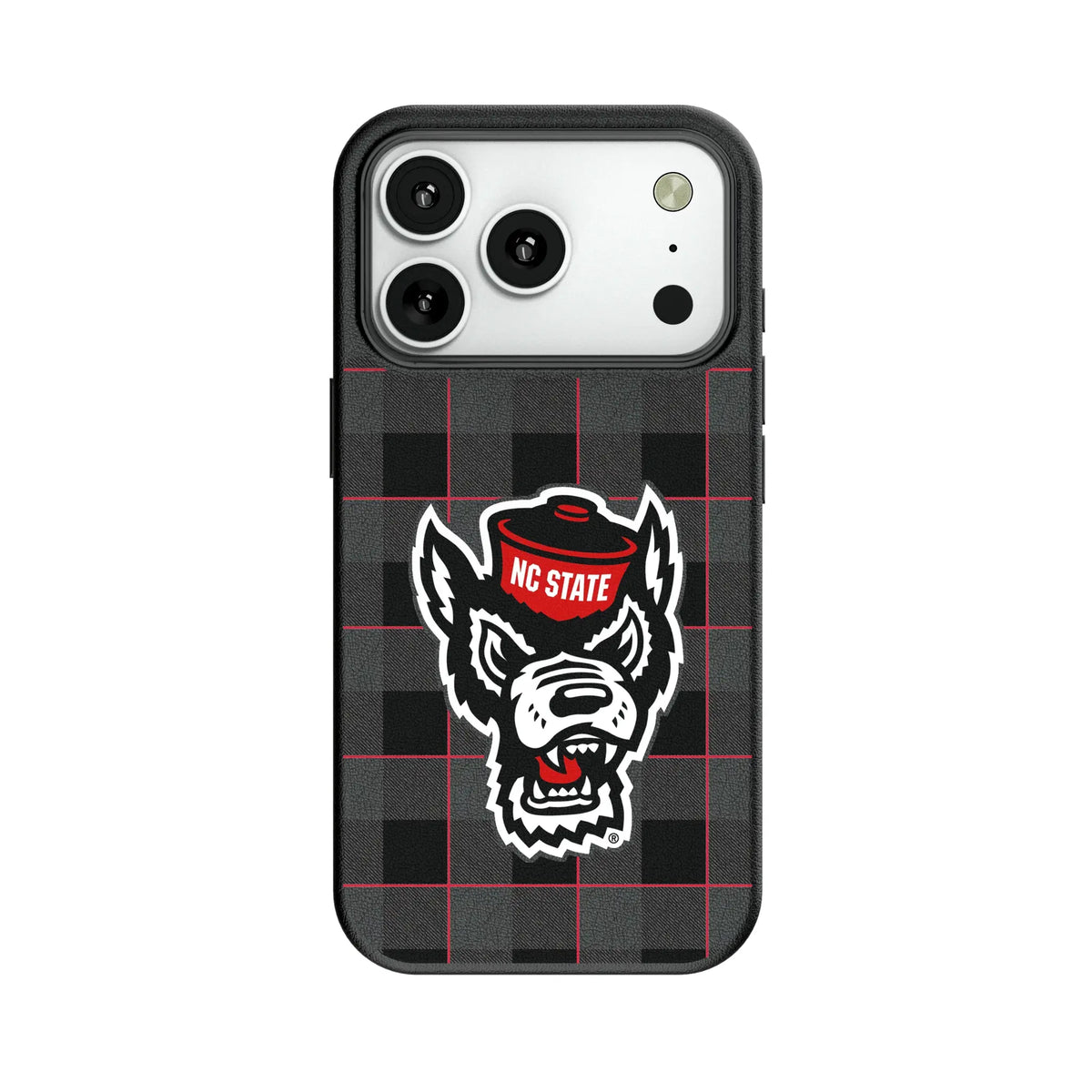 North Carolina State University Wolfpack Plaid MagSafe Compatible Phone Case for Apple iPhone 7