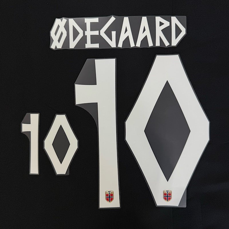 Norway 2026- Home ODEGAARD #10 Official Name Set 1
