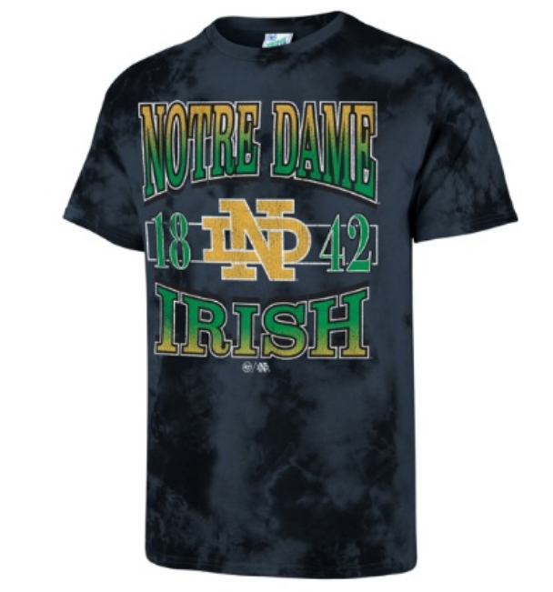 Notre Dame Fighting Irish - Cvin Harbor Blue Streaker Tie Dye Men T-Shirt 1