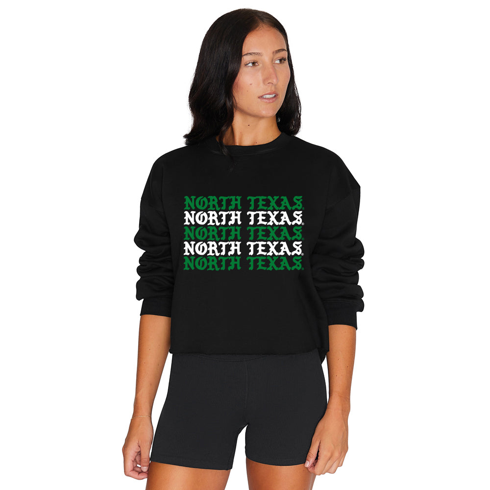 North Texas Mean Green Gothic Crewneck | lojobands 3