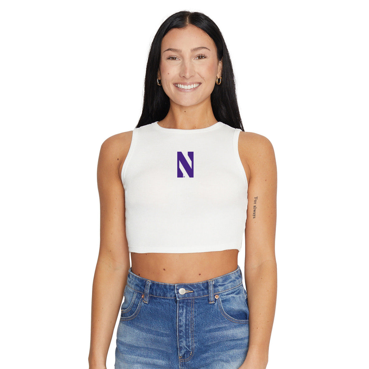 Northwestern Wildcats Touchdown Ribbed Tank | lojobands 3