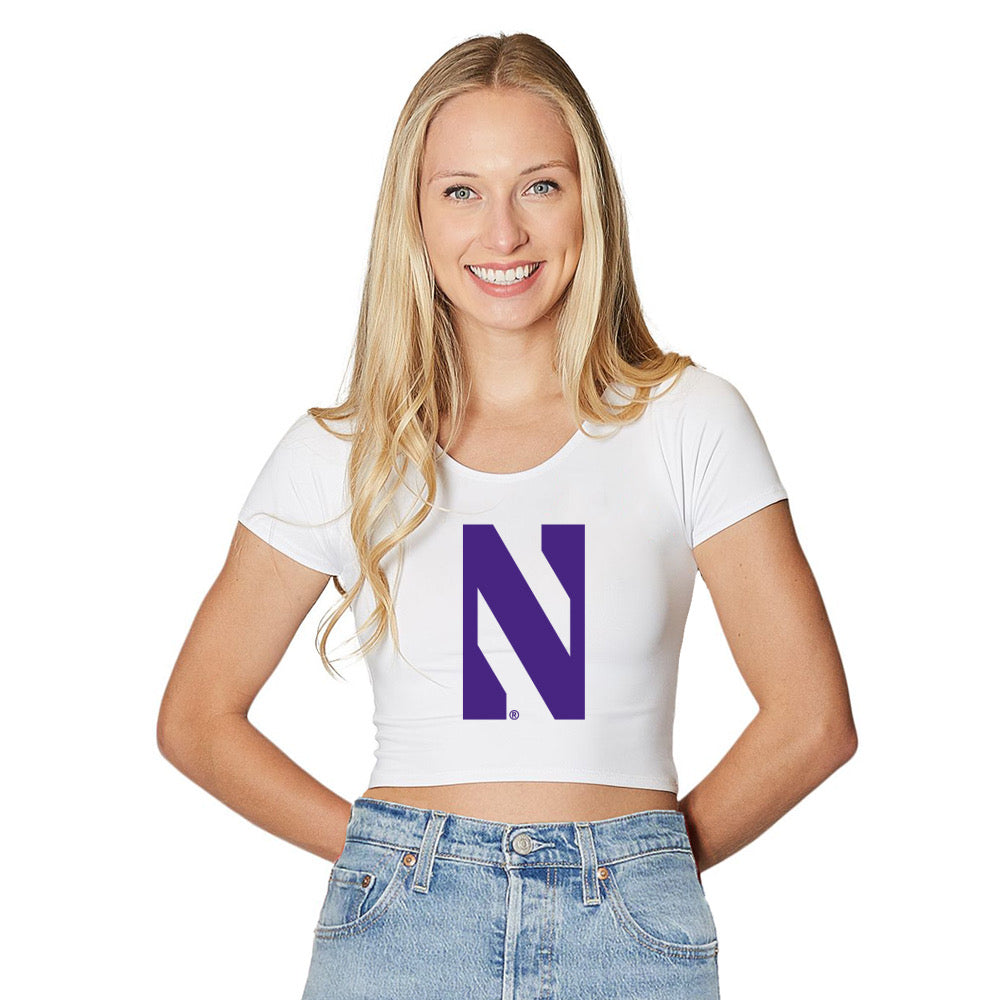 Northwestern Wildcats White Babydoll Tee | lojobands 5