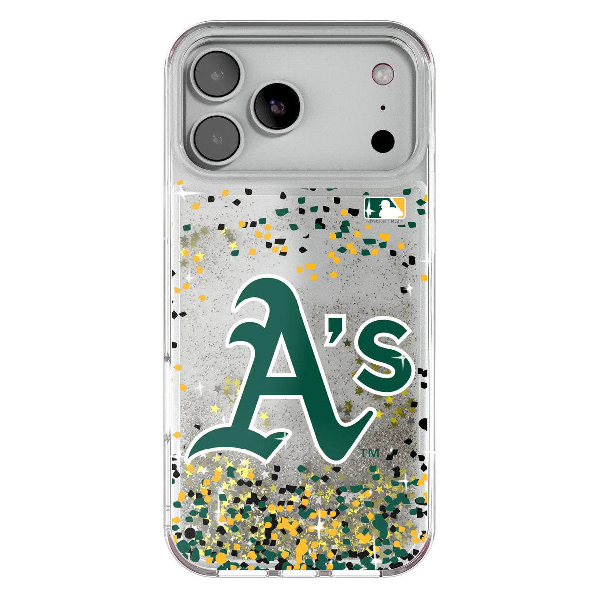 Oakland Athletics Confetti Glitter Phone Case for Apple iPhone 18