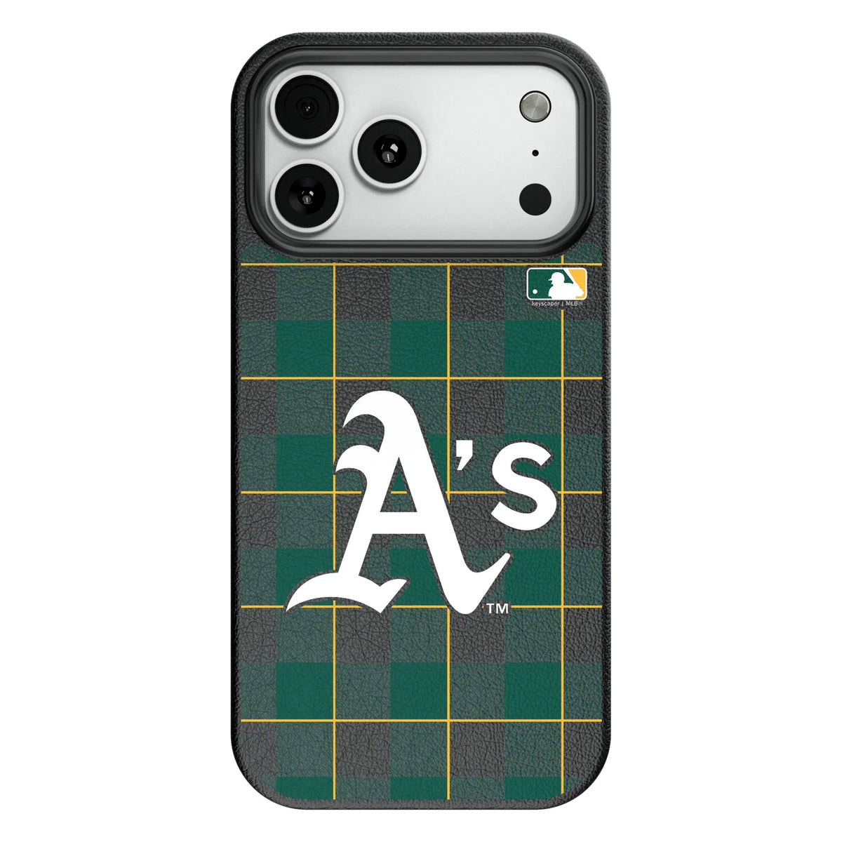 Oakland Athletics Plaid MagSafe Compatible Phone Case for Apple iPhone 8