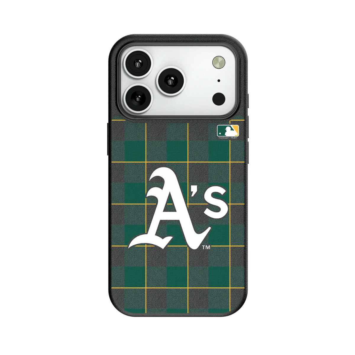 Oakland Athletics Plaid MagSafe Compatible Phone Case for Apple iPhone 7