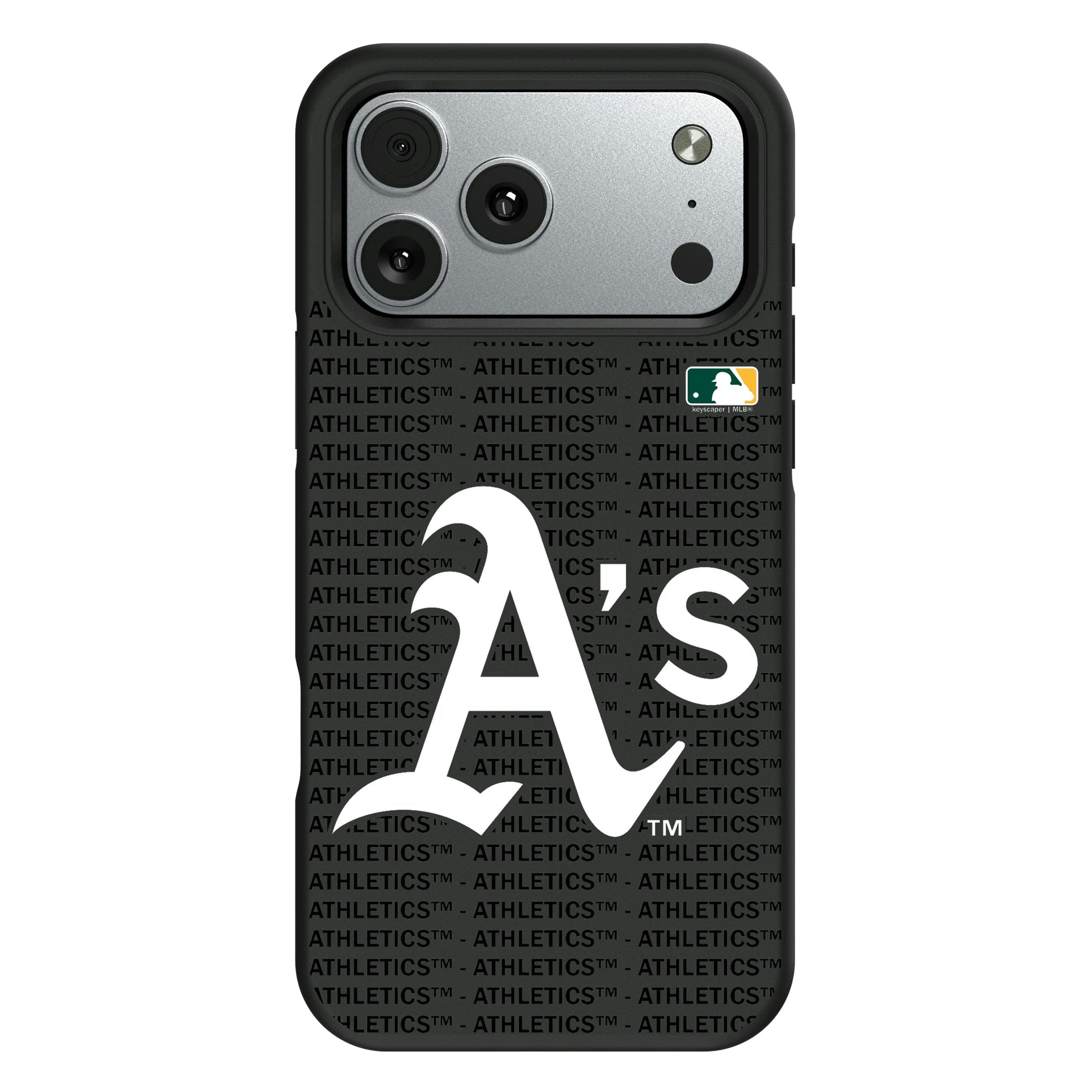 Oakland Athletics Text Backdrop Bump Phone Case for Apple iPhone 11