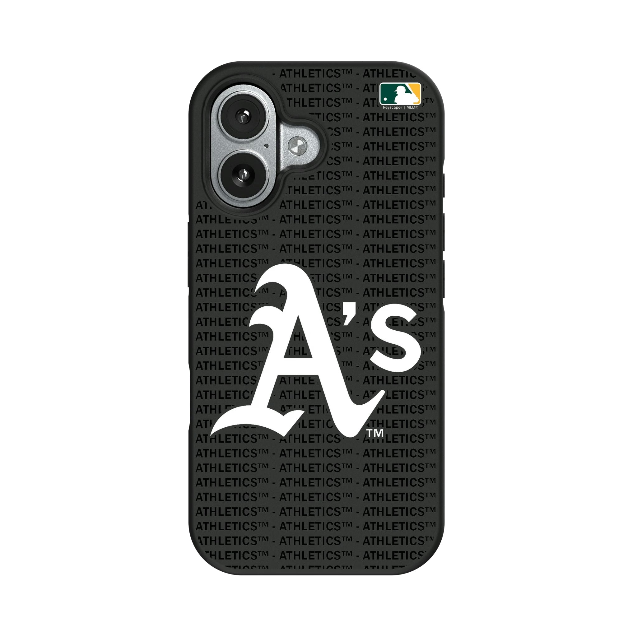 Oakland Athletics Text Backdrop Bump Phone Case for Apple iPhone 9
