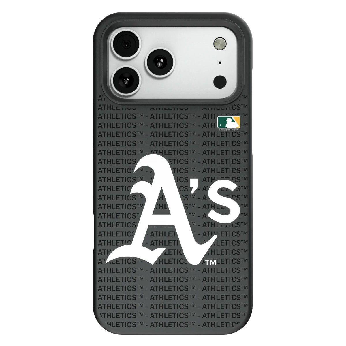 Oakland Athletics Text Backdrop Bump Phone Case for Apple iPhone 13