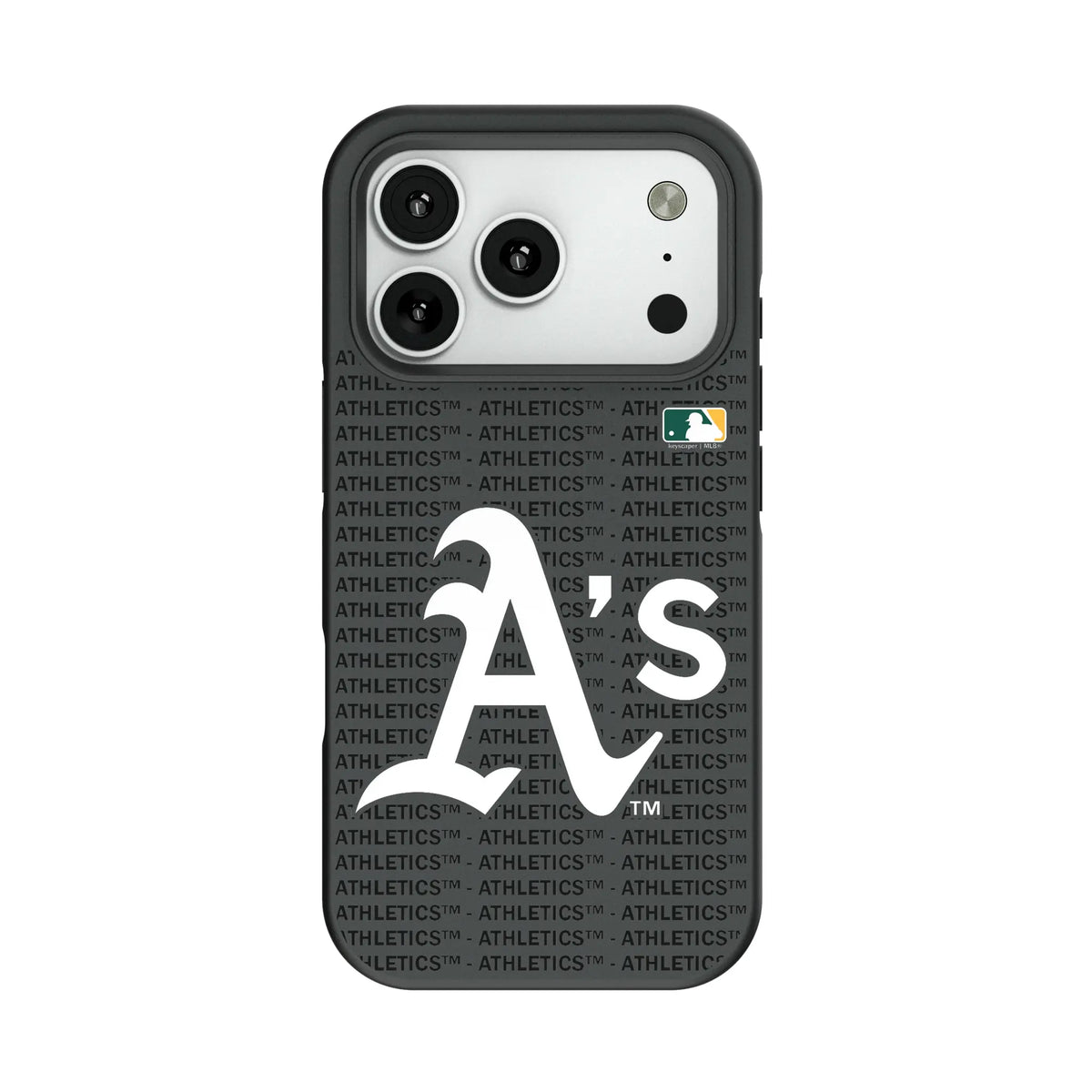 Oakland Athletics Text Backdrop Bump Phone Case for Apple iPhone 12