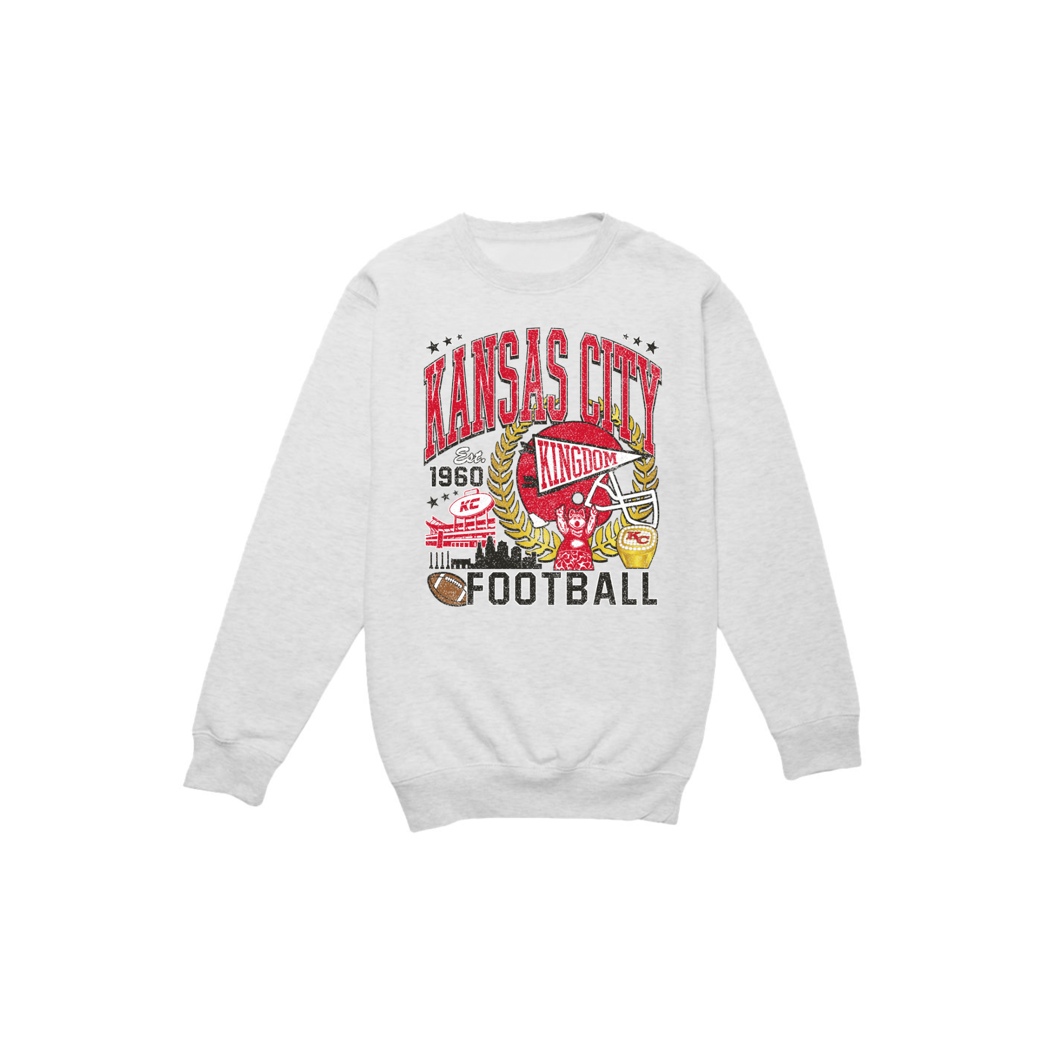 Kansas City Football Vintage Graphic Crewneck Sweatshirt | Retro Game Day Sweatshirt 3
