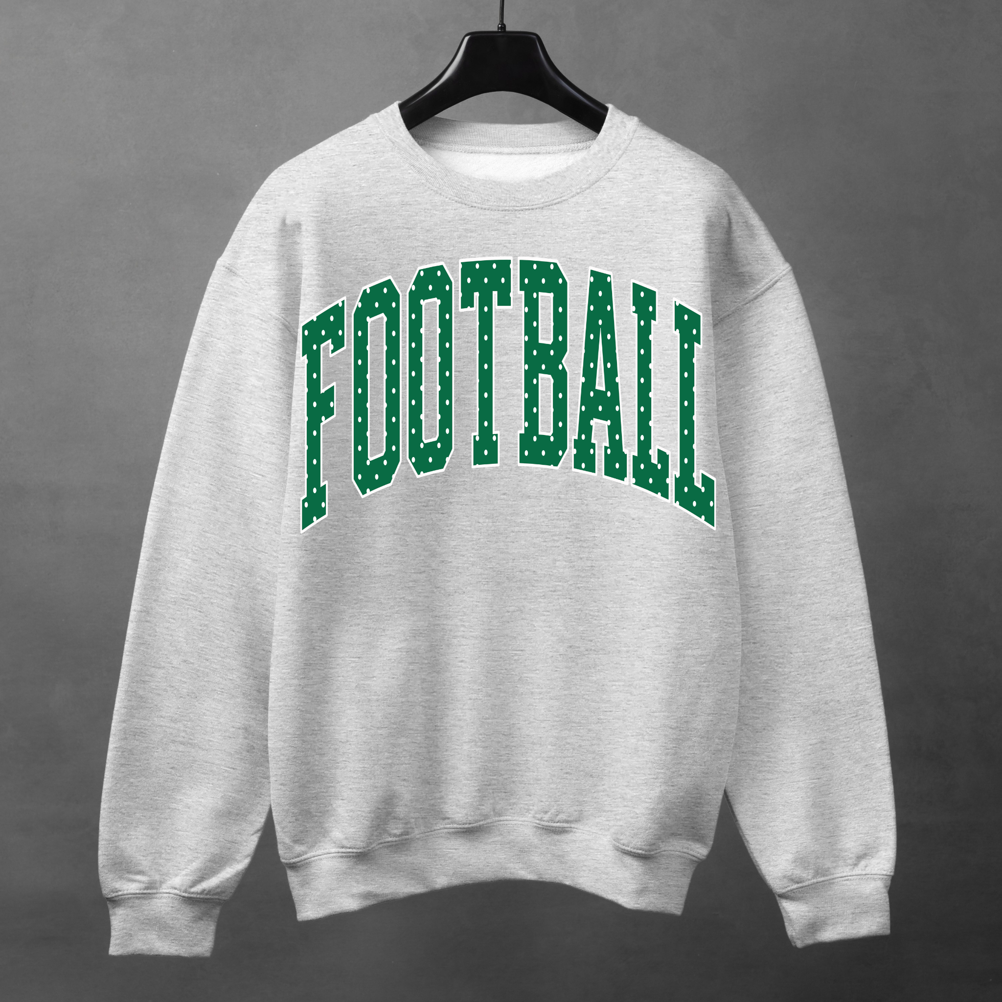 Football Polka Dot Sweatshirt | Custom Team Color Game Day Crewneck 4