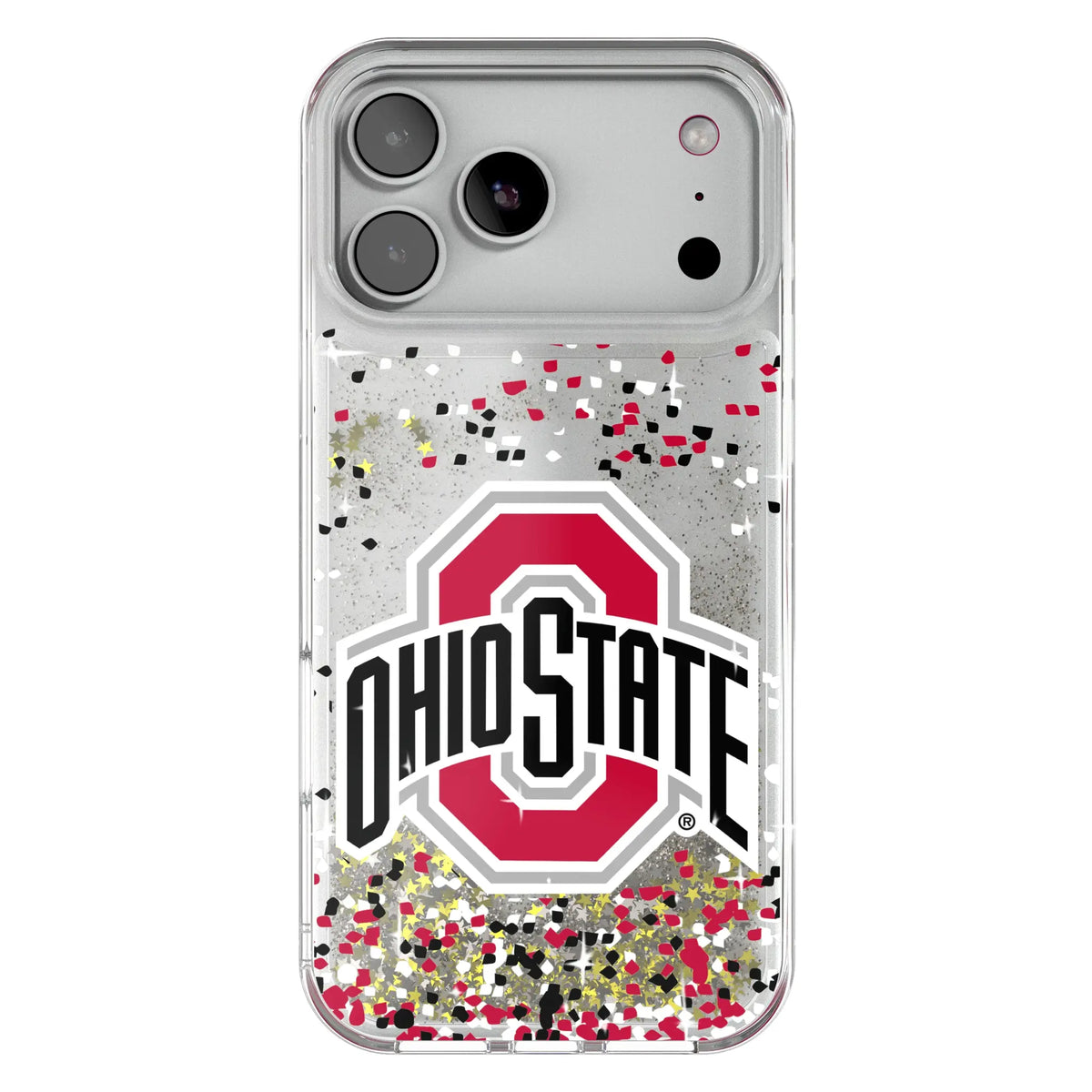 Ohio State University Buckeyes Confetti Glitter Phone Case 20