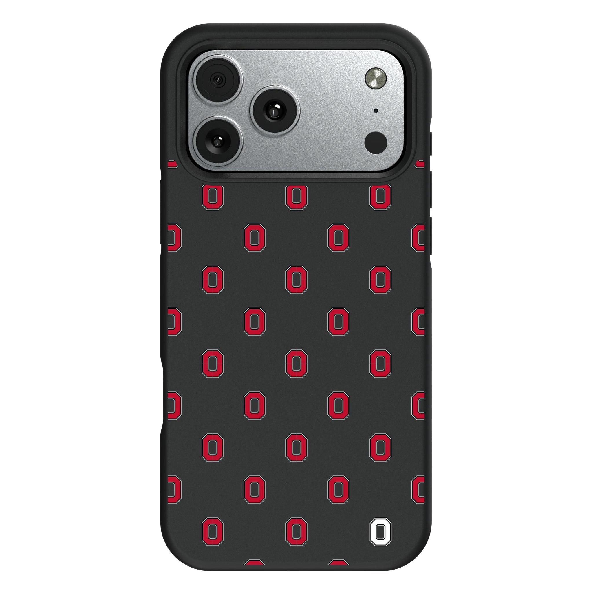 Ohio State University Buckeyes Fashion Pattern Bump Phone Case for Apple iPhone 12