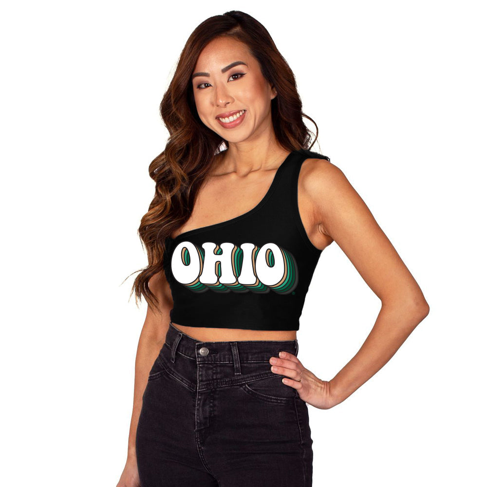 Ohio Bobcats One Shoulder Top | lojobands