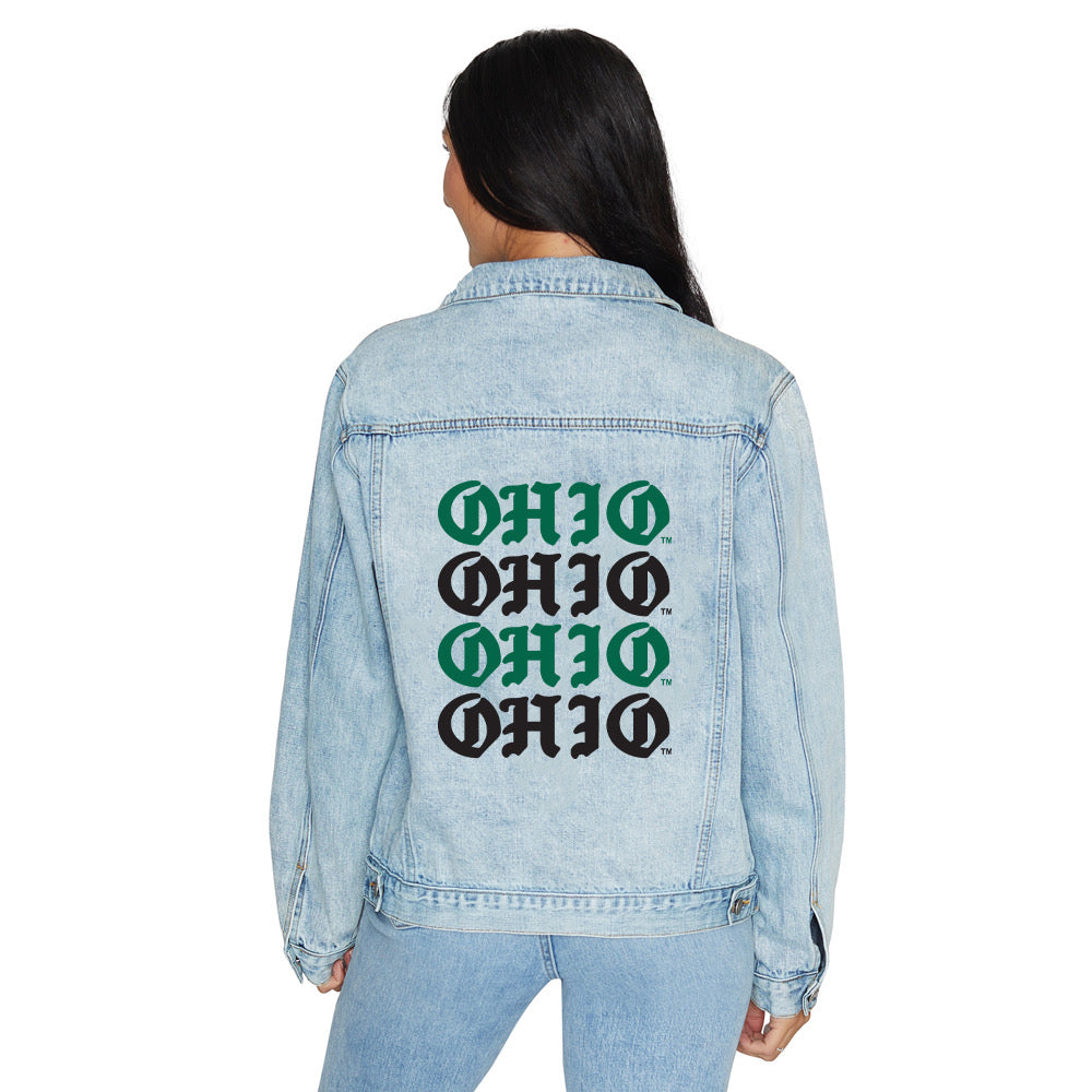 Ohio Bobcats Gothic Denim Jacket | lojobands
