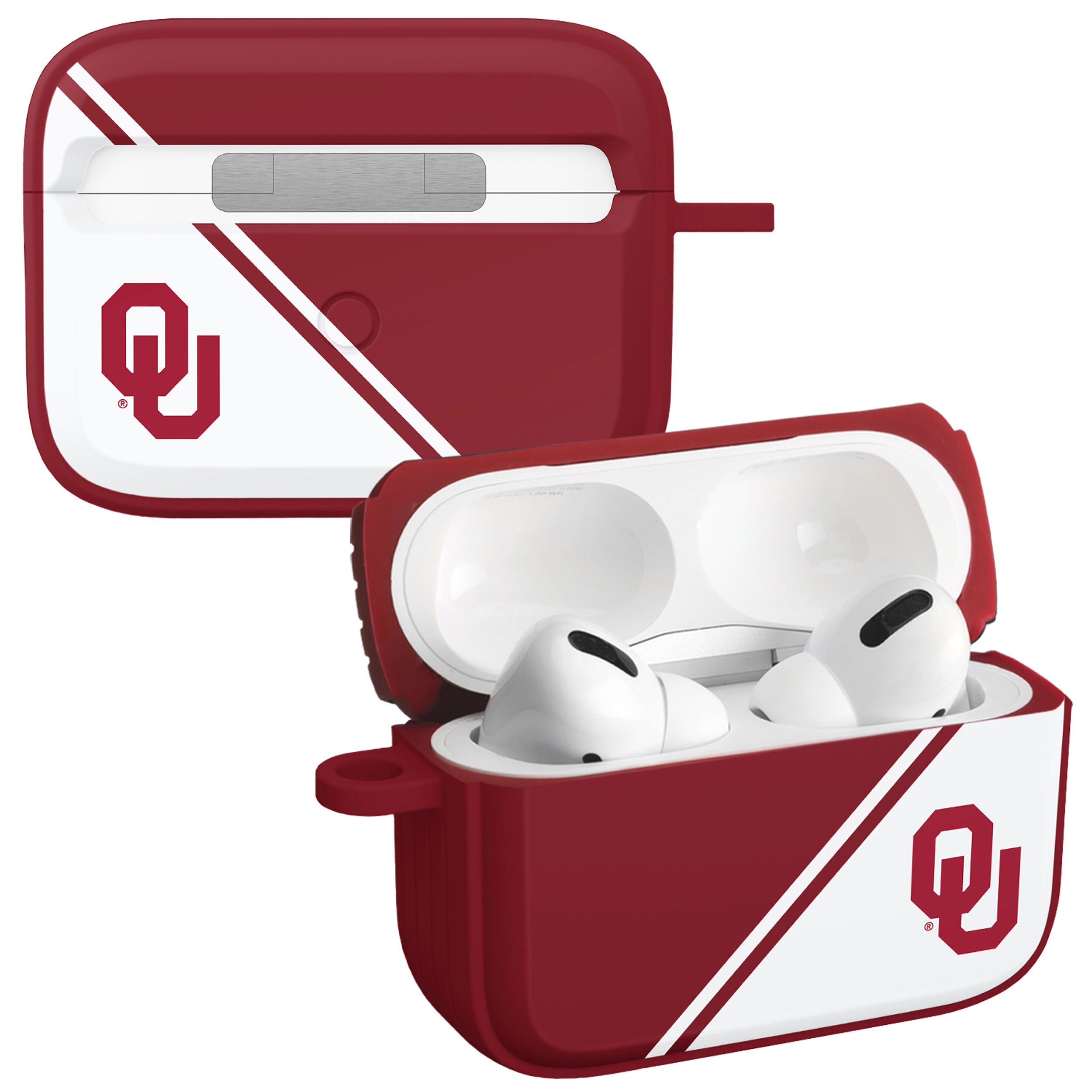 Oklahoma Sooners HDX Champion Series Apple AirPods Pro 1 & 2 Case Cover 1