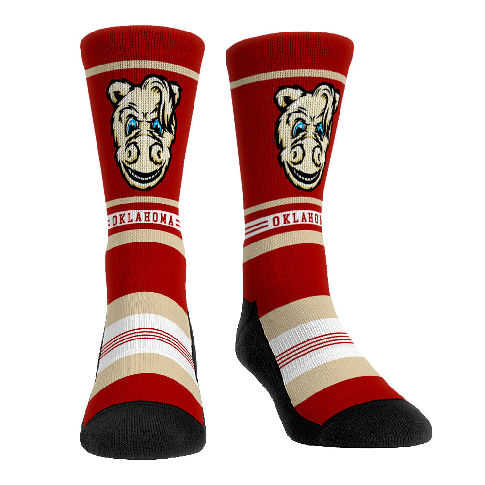 Oklahoma Sooners - Game Face Mascot | Rock 'Em Socks