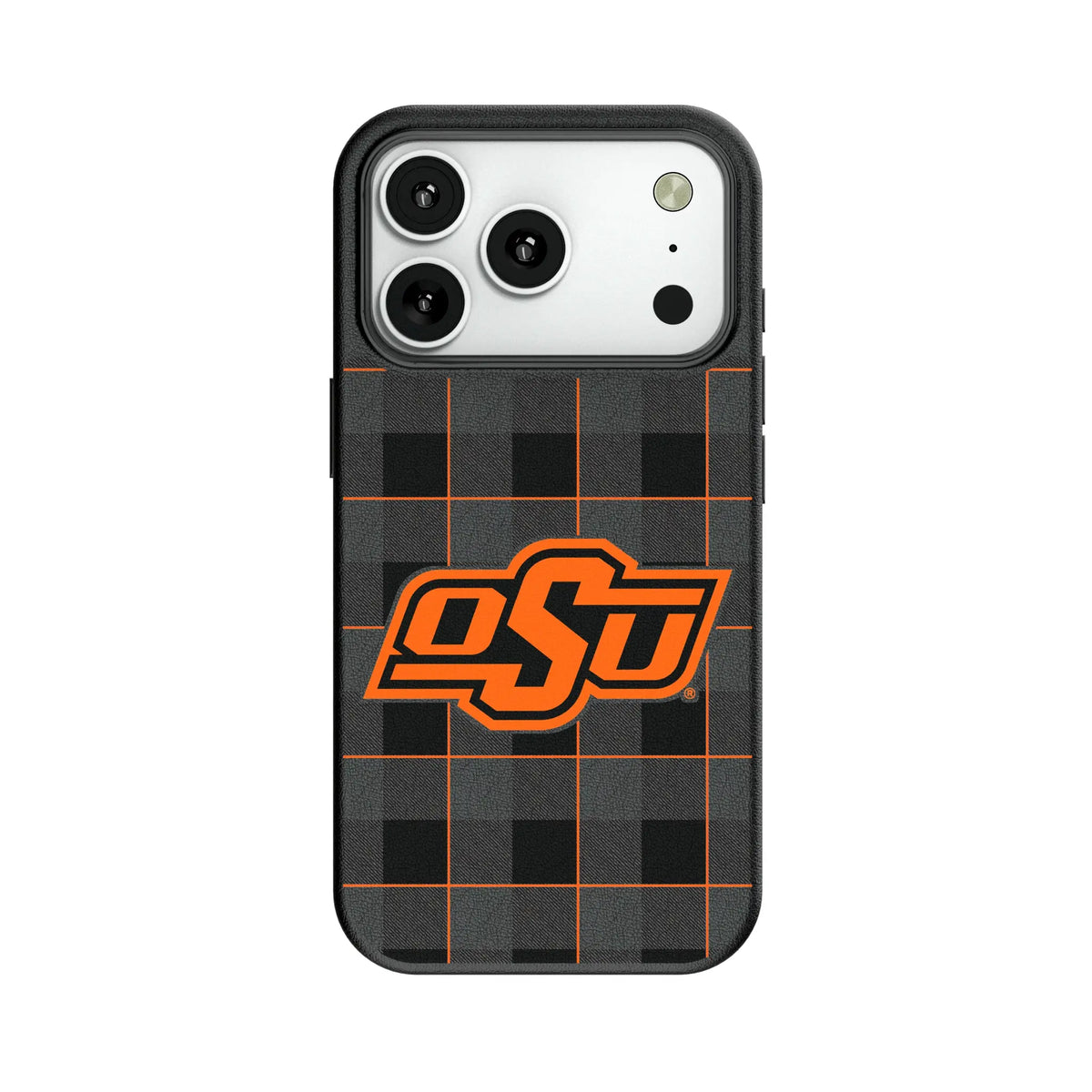 Oklahoma State University Cowboys Plaid MagSafe Compatible Phone Case for Apple iPhone 7