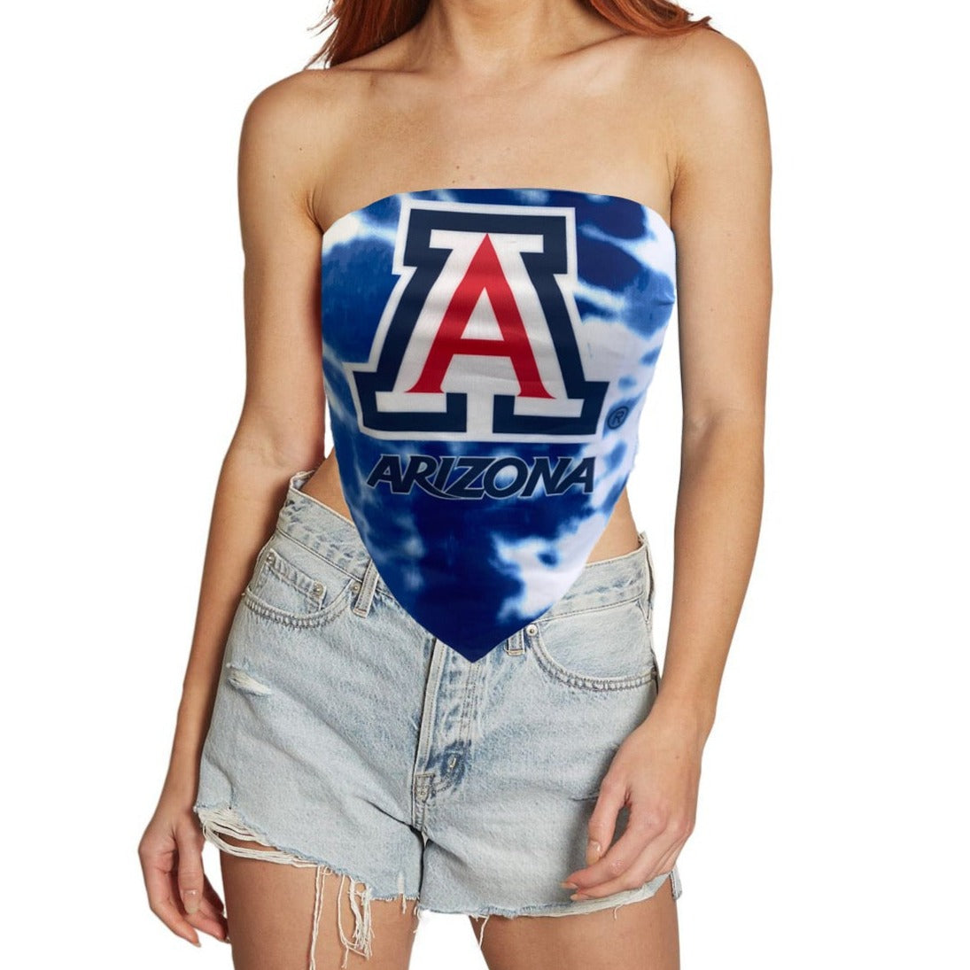 University of Arizona Tie Dye Bandana Top | lojobands 3
