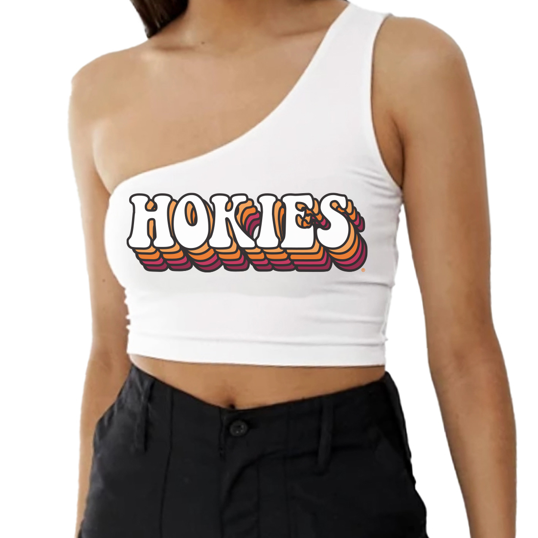 Virginia Tech One Shoulder Top | lojobands 7