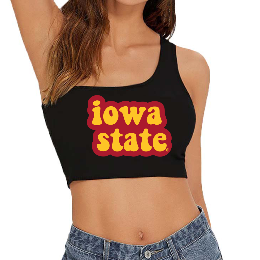 Iowa State One Shoulder Top | lojobands 3