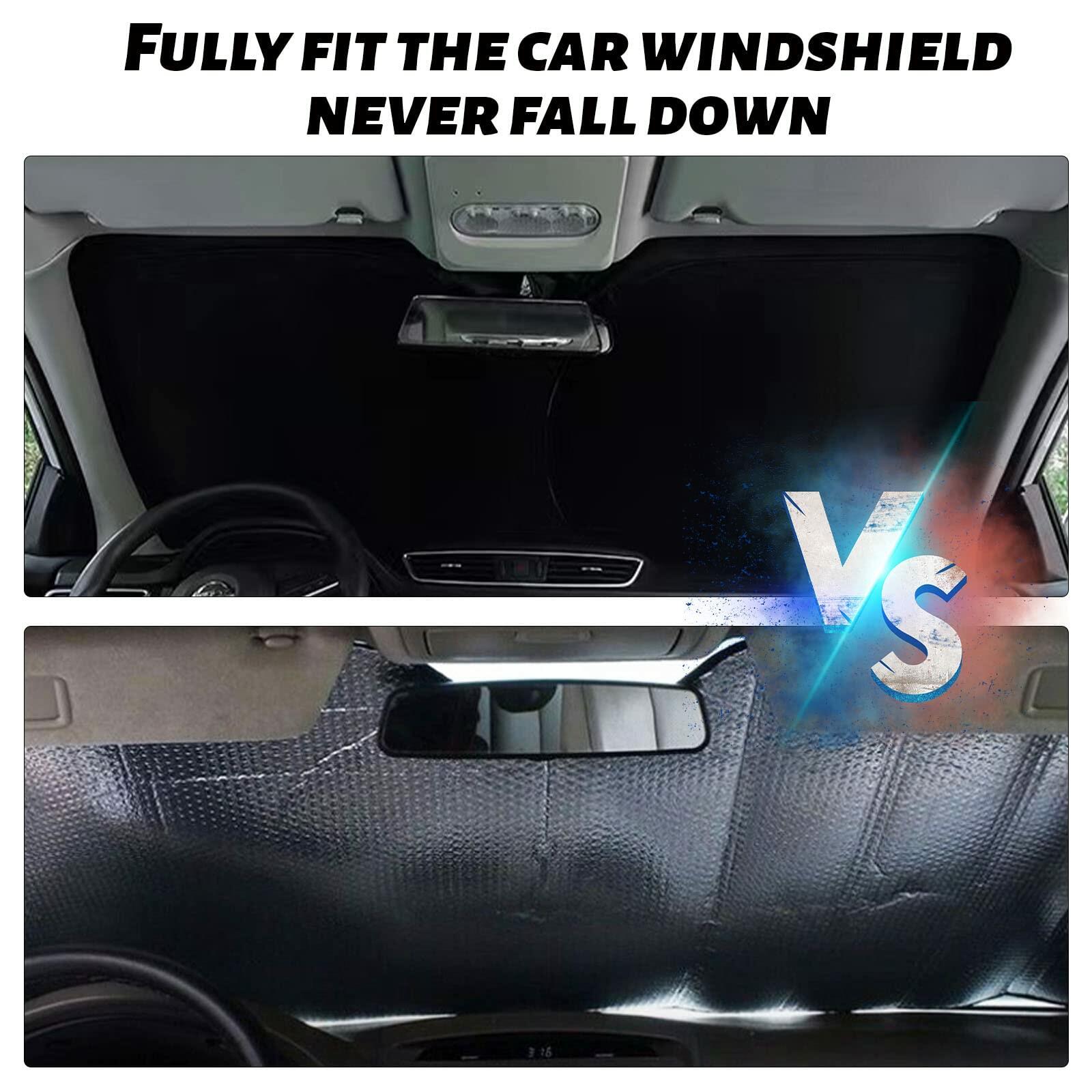 Moricere Windshield Sun Shade USA Flag Jeep Compass 2017-2023 Multi 6 Foldable 3