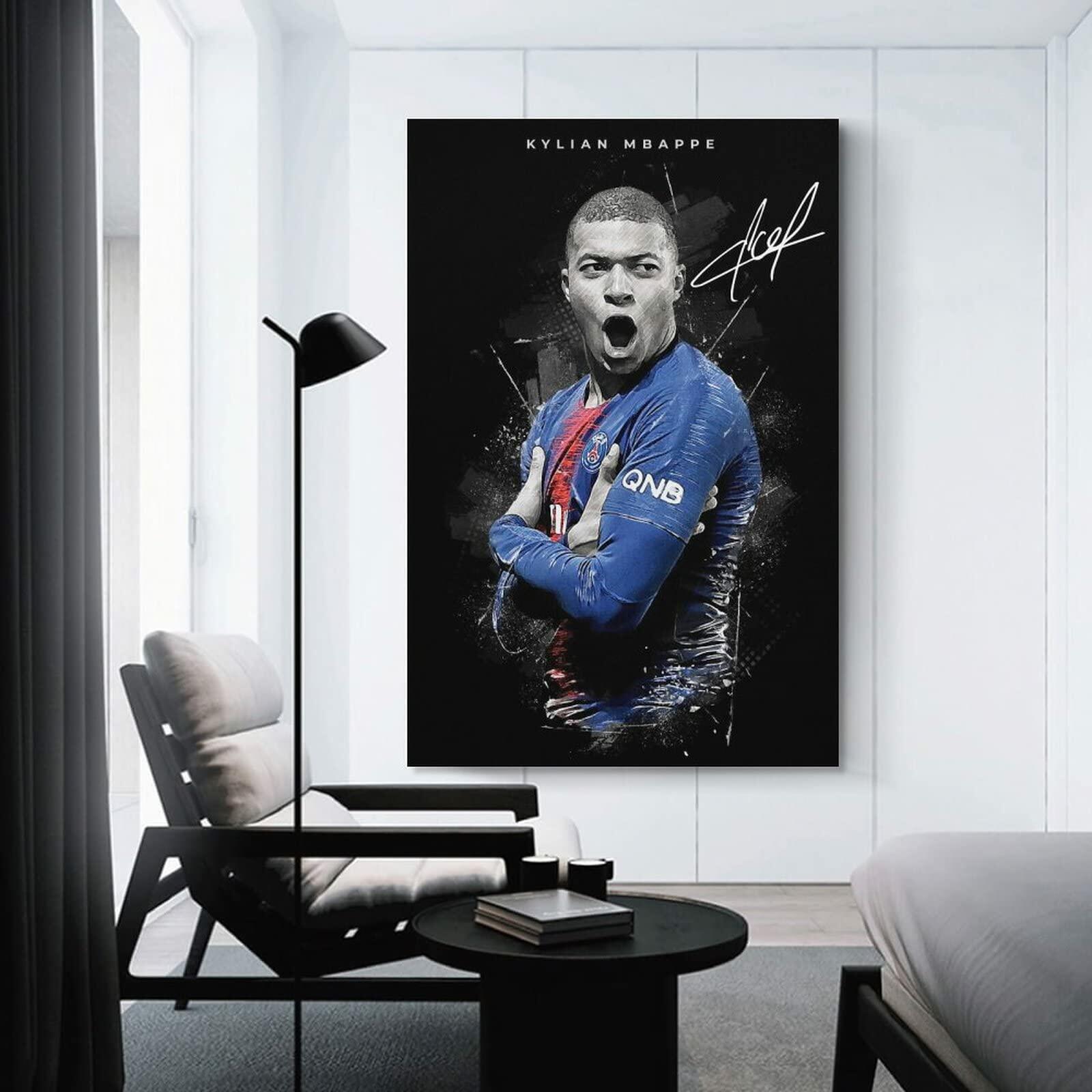 fhzang Kylian Mbappe Poster 1 Canvas Poster Unframed: 16x24 inches (40x60cm) 3