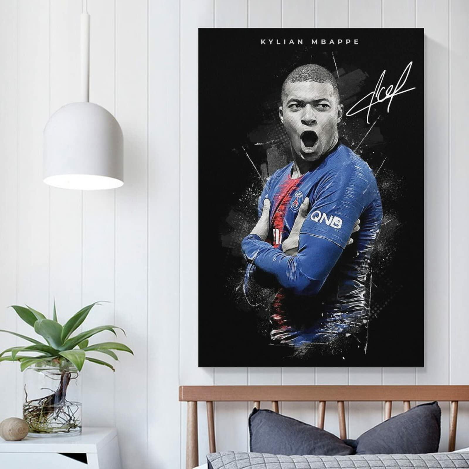 fhzang Kylian Mbappe Poster 1 Canvas Poster Unframed: 16x24 inches (40x60cm) 5