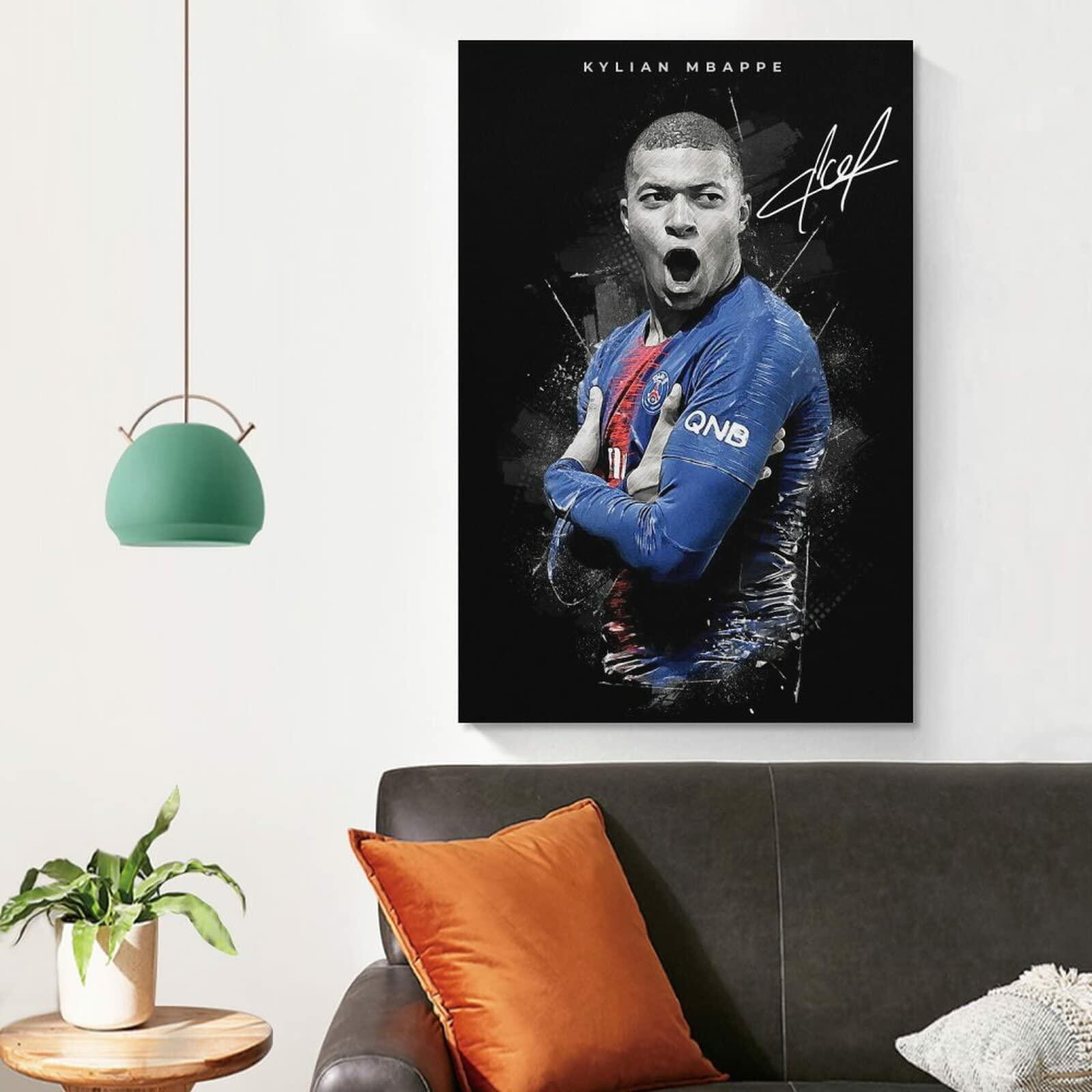 fhzang Kylian Mbappe Poster 1 Canvas Poster Unframed: 16x24 inches (40x60cm) 4