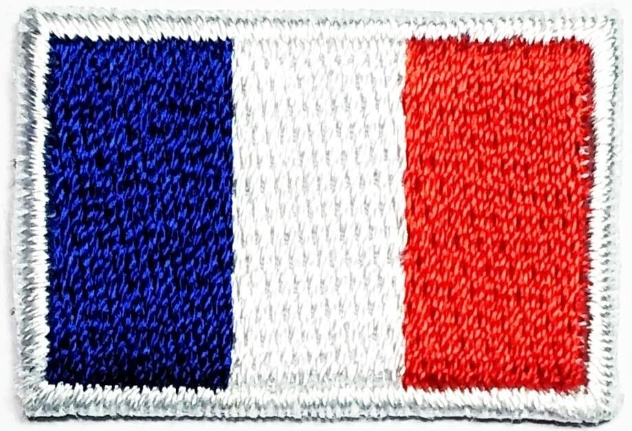 Truly Mini France Flag Embroidered Patch Sew On Applique 0.6x1.1 Inch 3