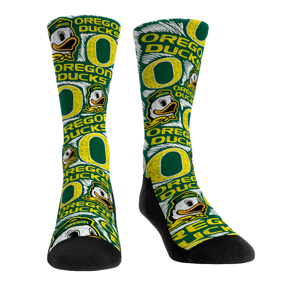 Oregon Ducks - Logo Sketch | Rock 'Em Socks 1