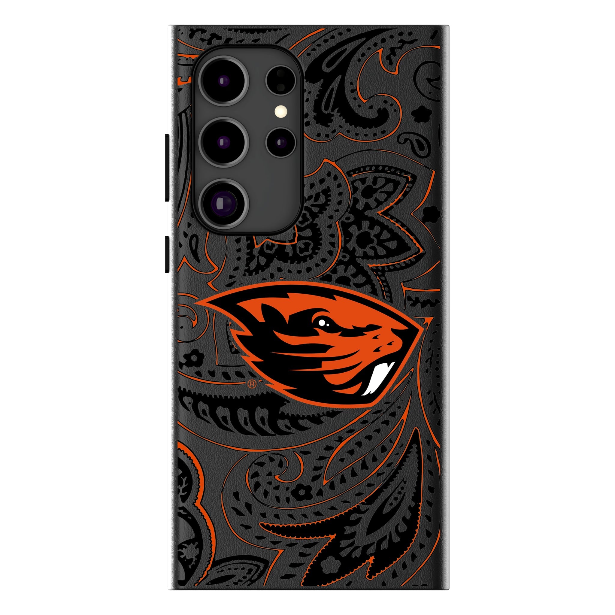 Oregon State University Beavers Paisley MagSafe Compatible Phone Case for Samsung Galaxy 18