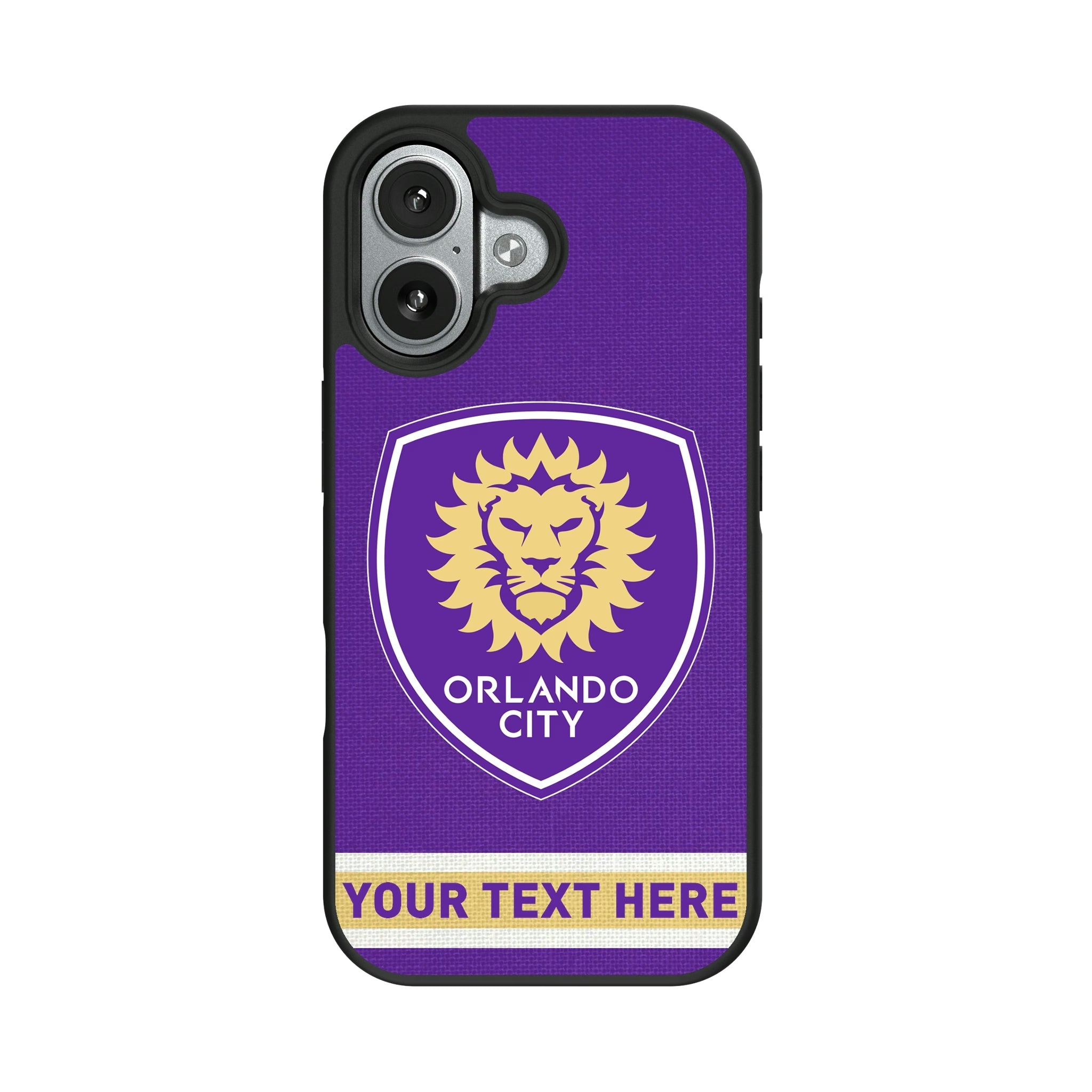 Orlando City Soccer Club Personalized Stripe Bump Phone Case for Apple iPhone 9