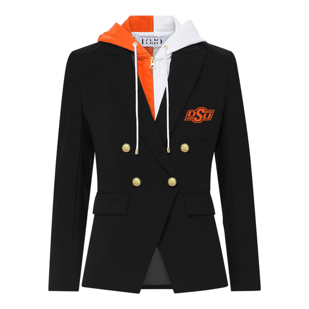 Oklahoma State Hooded Blazer Jacket | lojobands 1