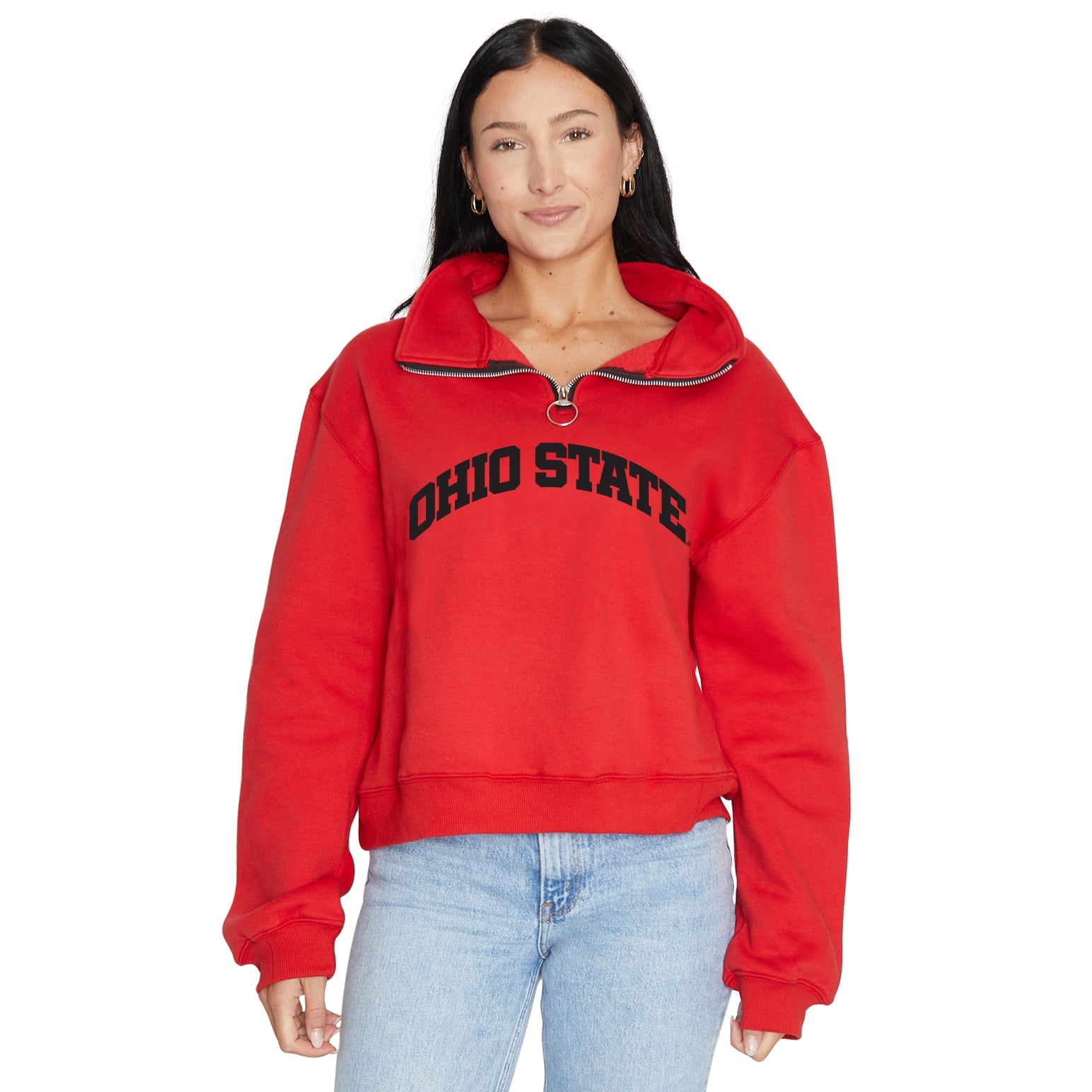 Ohio State OSU Buckeyes Quarter Zip Sweatshirt 4