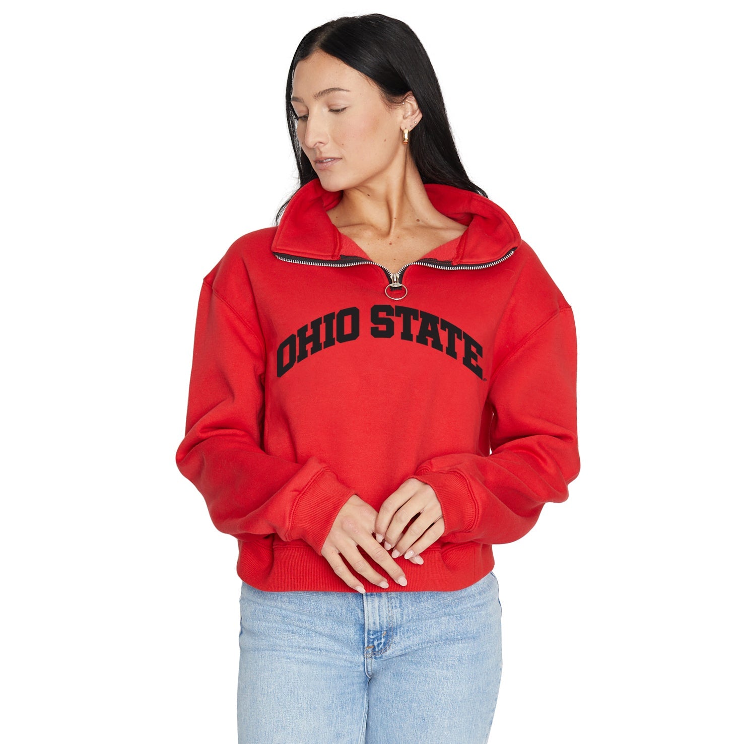Ohio State OSU Buckeyes Quarter Zip Sweatshirt 5
