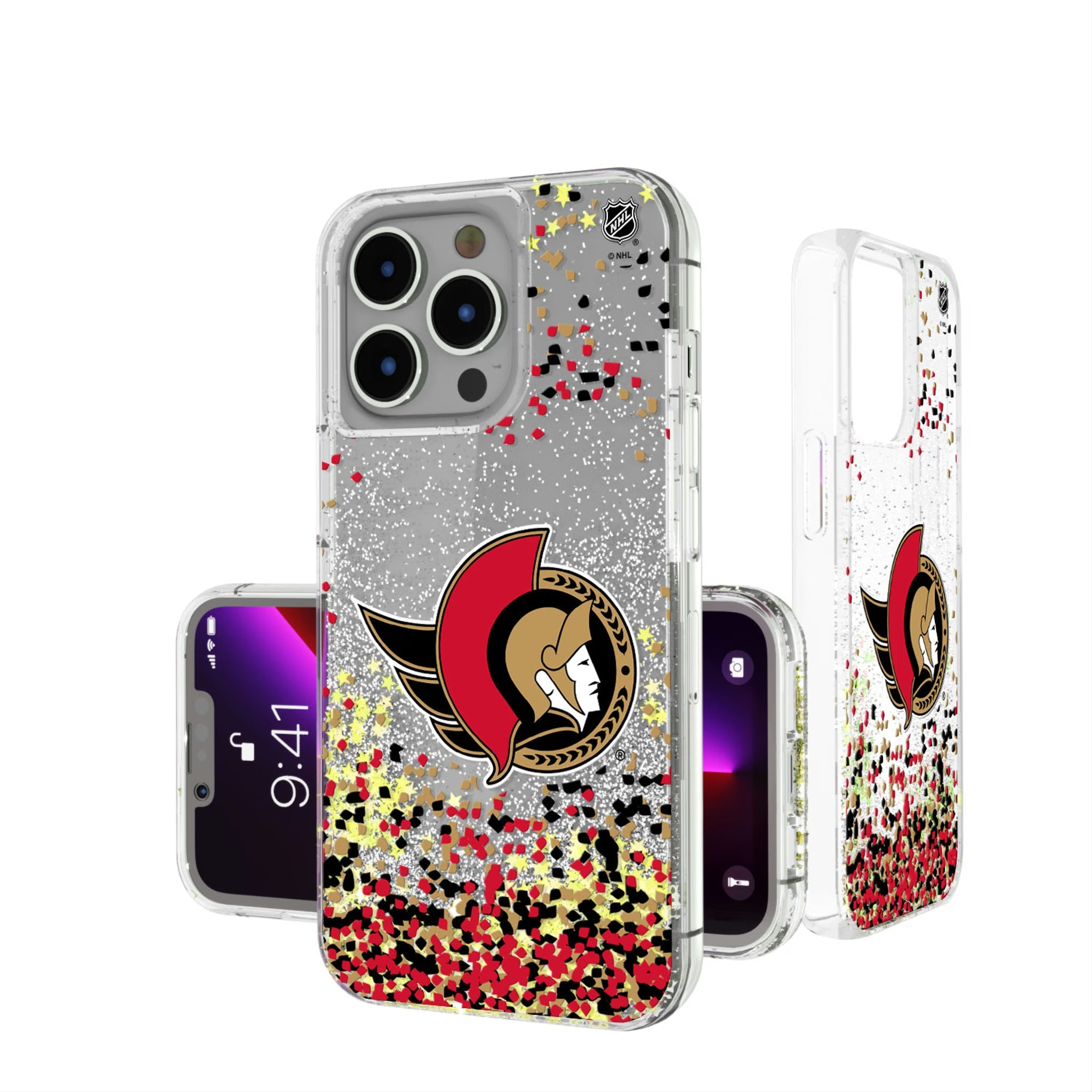 Ottawa Senators Confetti Glitter Phone Case 11