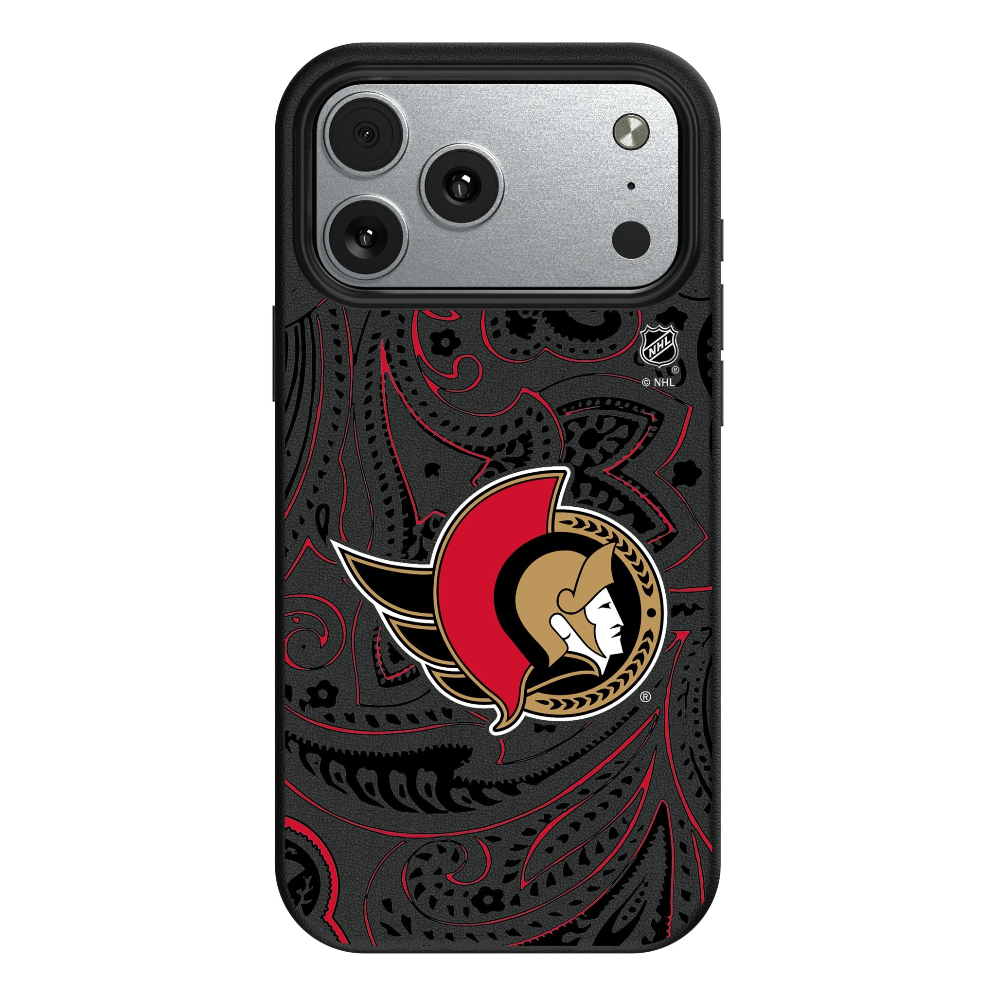 Ottawa Senators Paisley MagSafe Compatible Phone Case for Apple iPhone 10