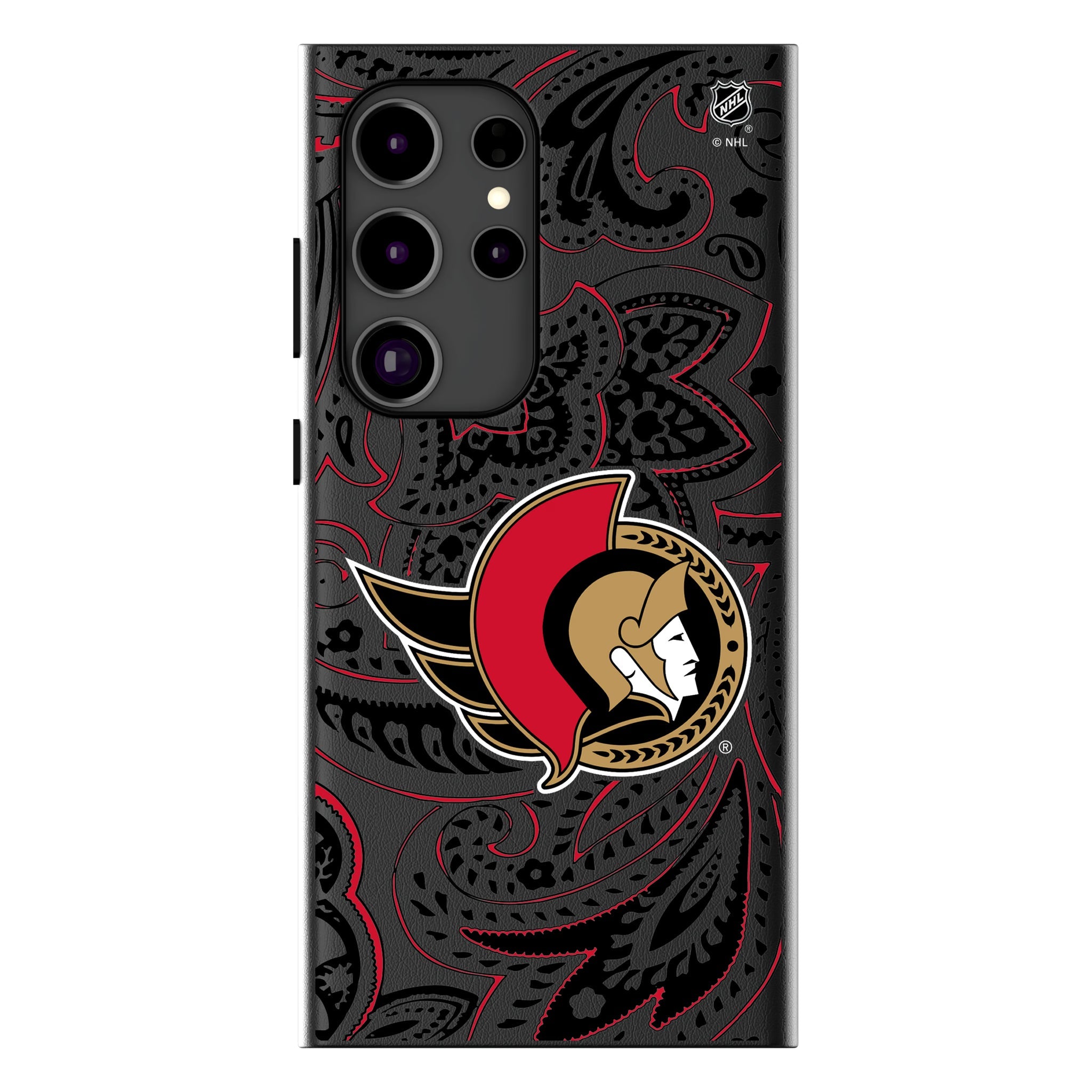 Ottawa Senators Paisley MagSafe Compatible Phone Case for Samsung Galaxy 17