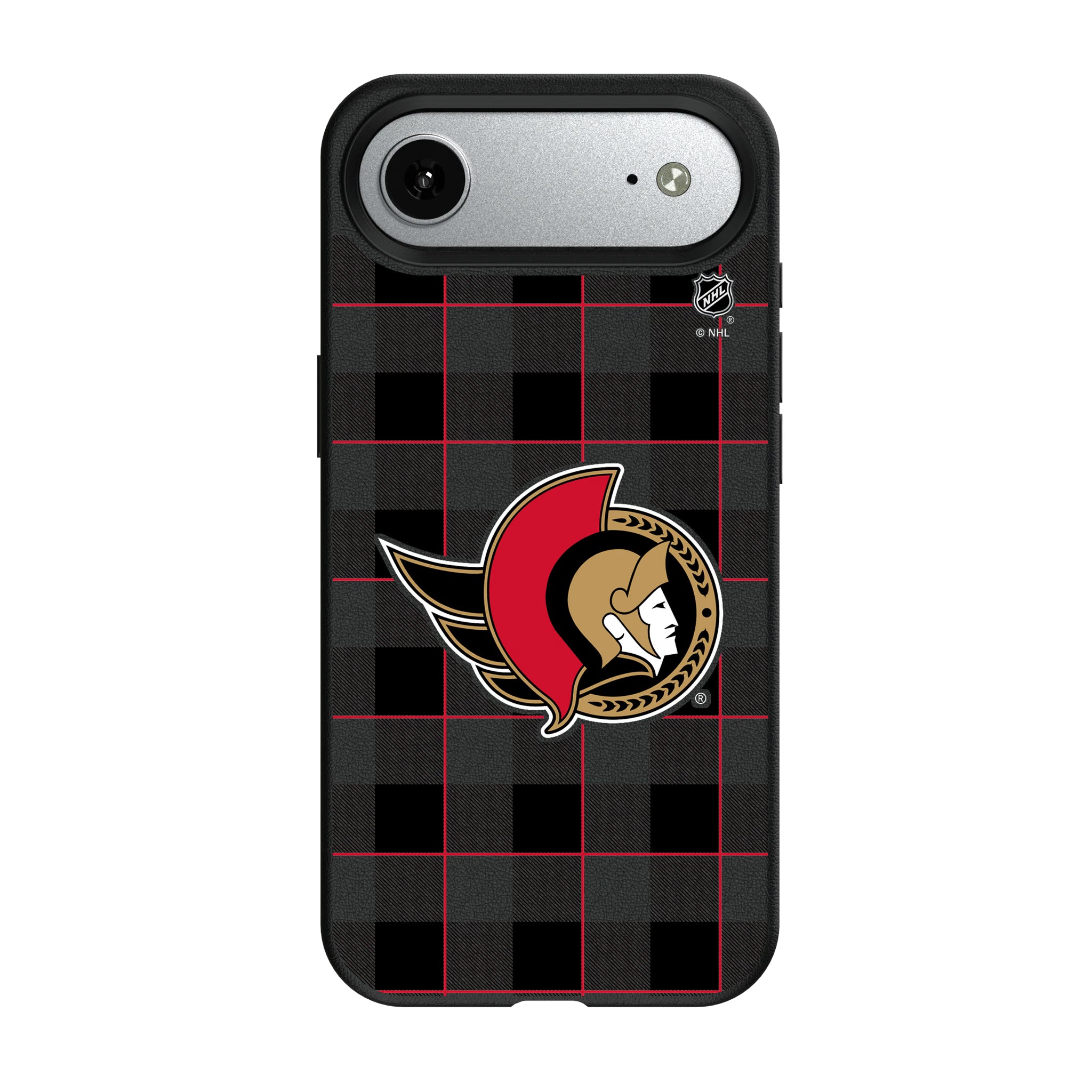 Ottawa Senators Plaid MagSafe Compatible Phone Case for Apple iPhone 8