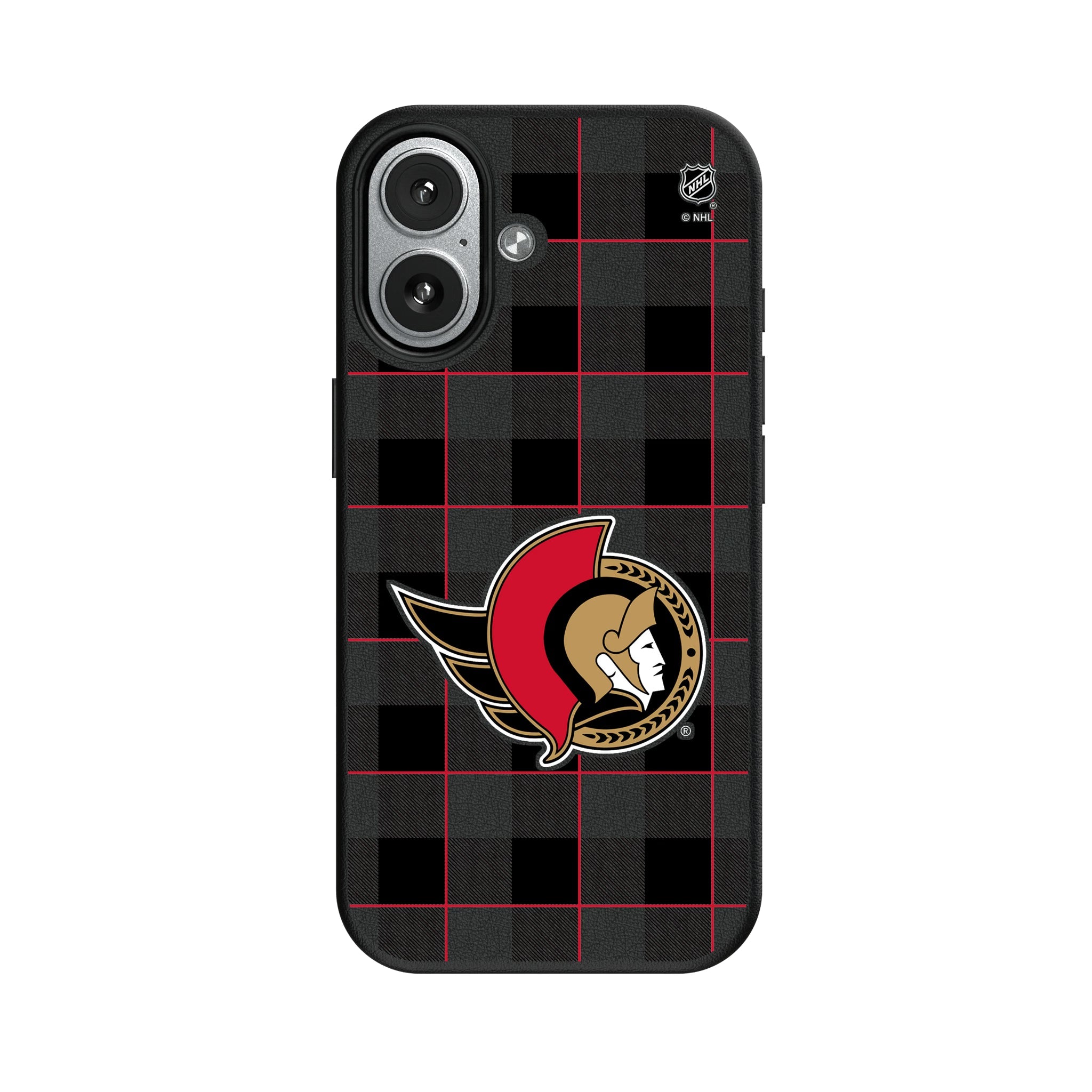 Ottawa Senators Plaid MagSafe Compatible Phone Case for Apple iPhone 7