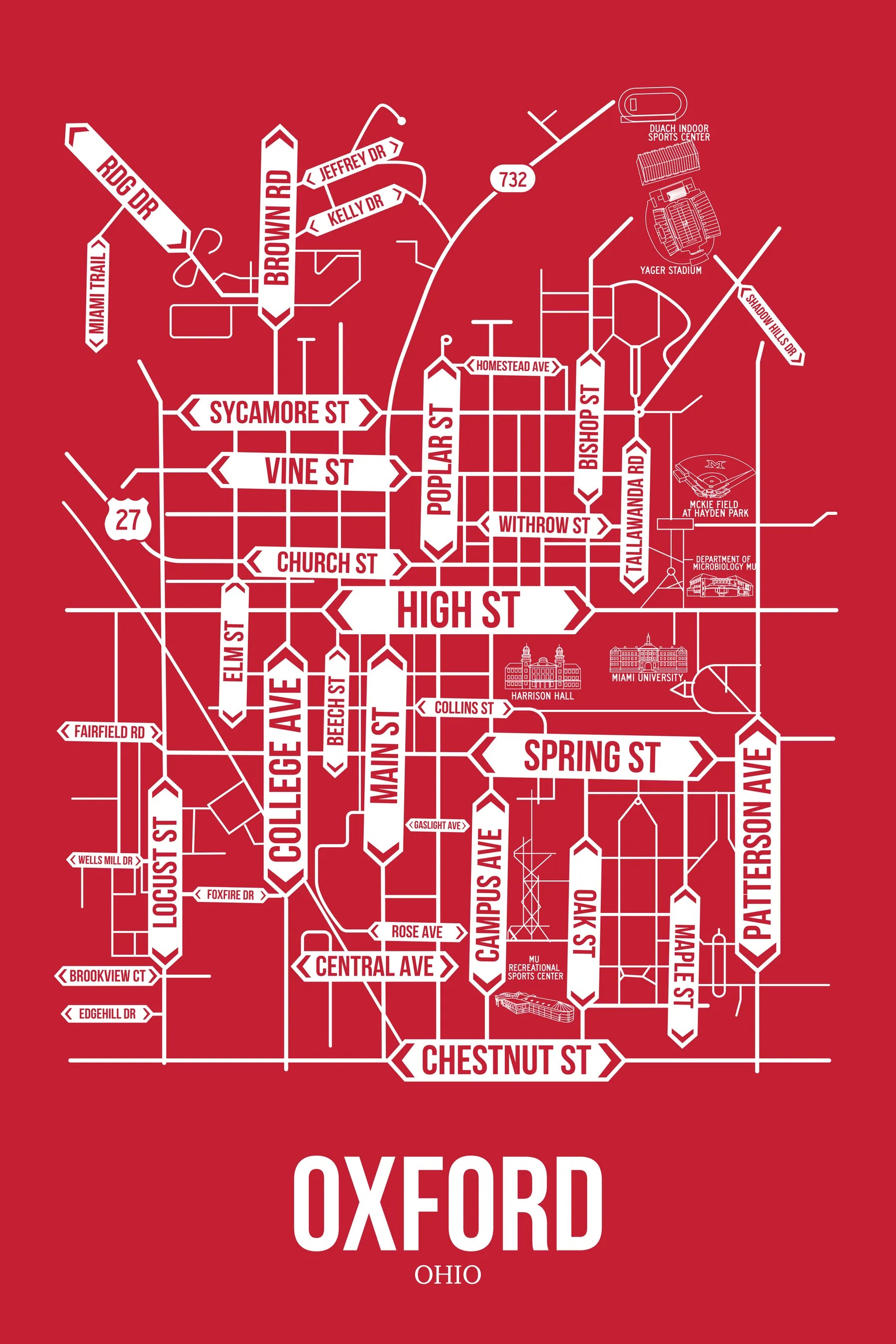 Oxford, Ohio street map 7