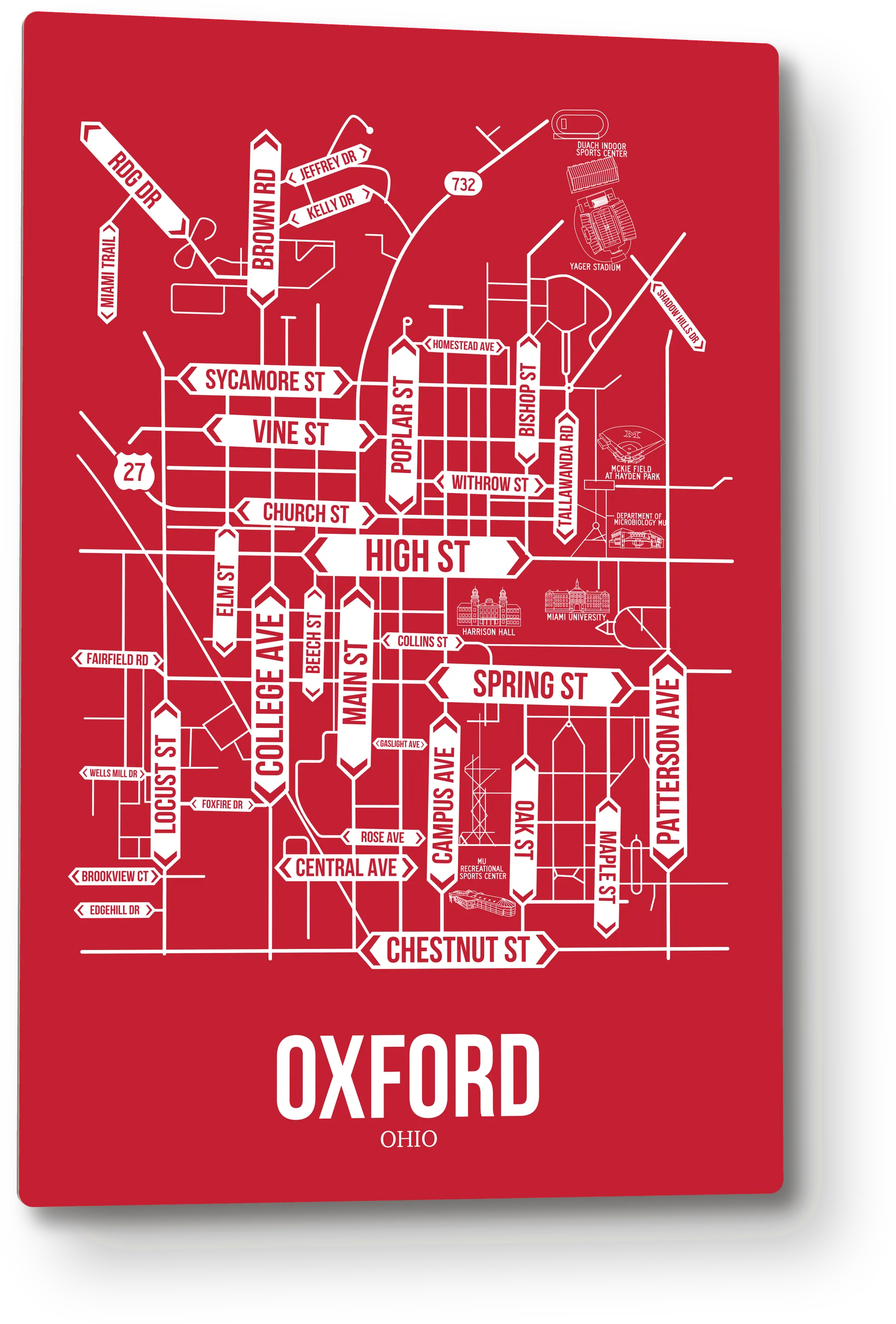 Oxford, Ohio street map 1