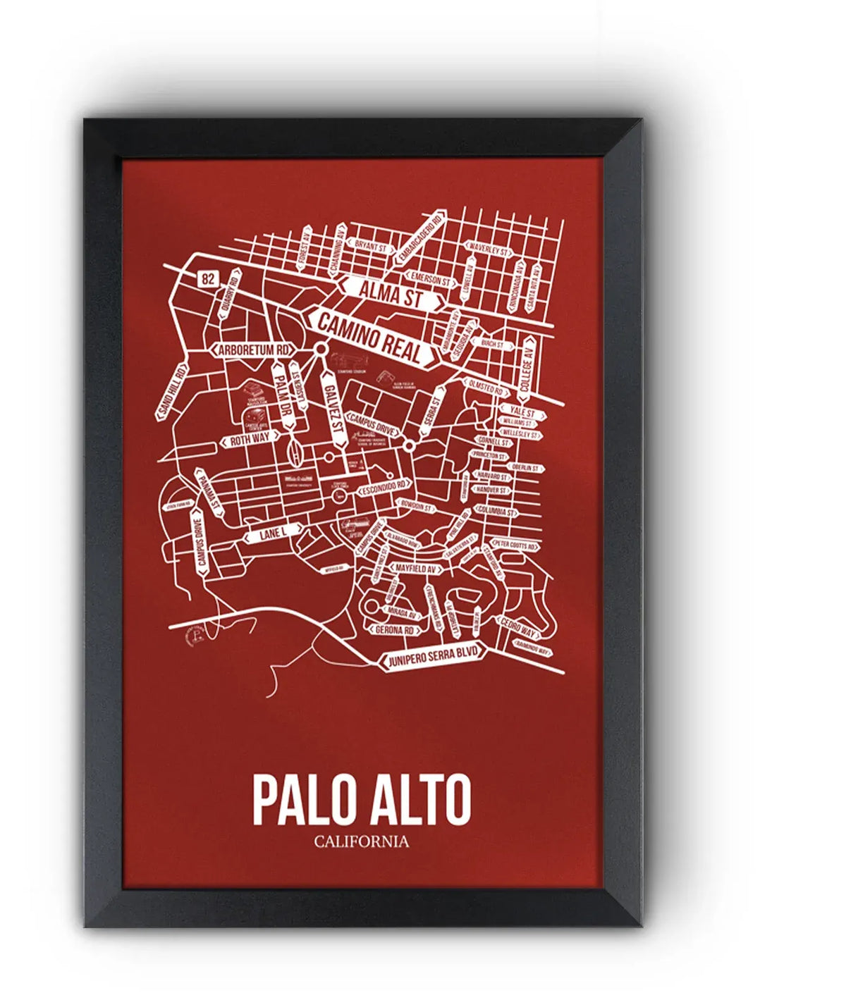 Palo Alto, California street map 10