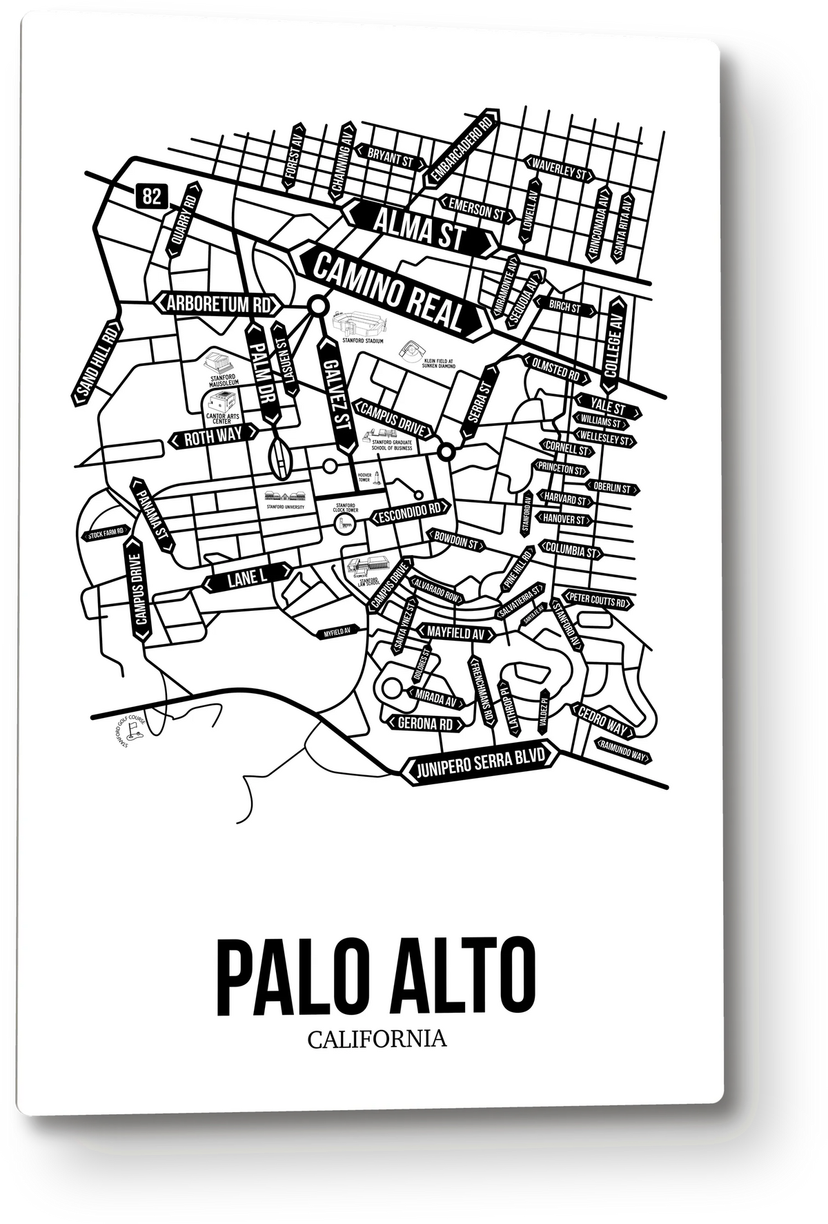 Palo Alto, California street map 8