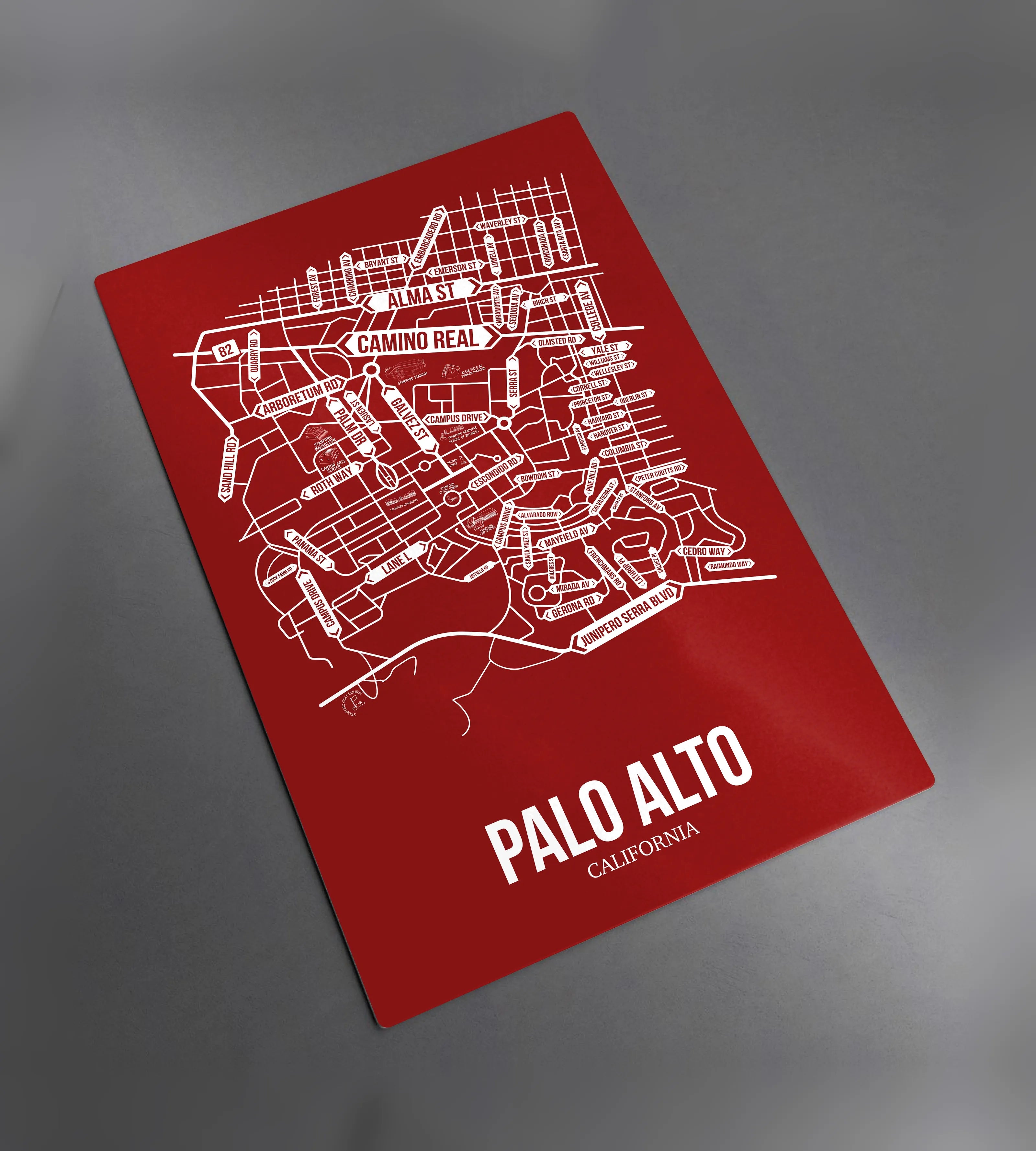 Palo Alto, California street map 2