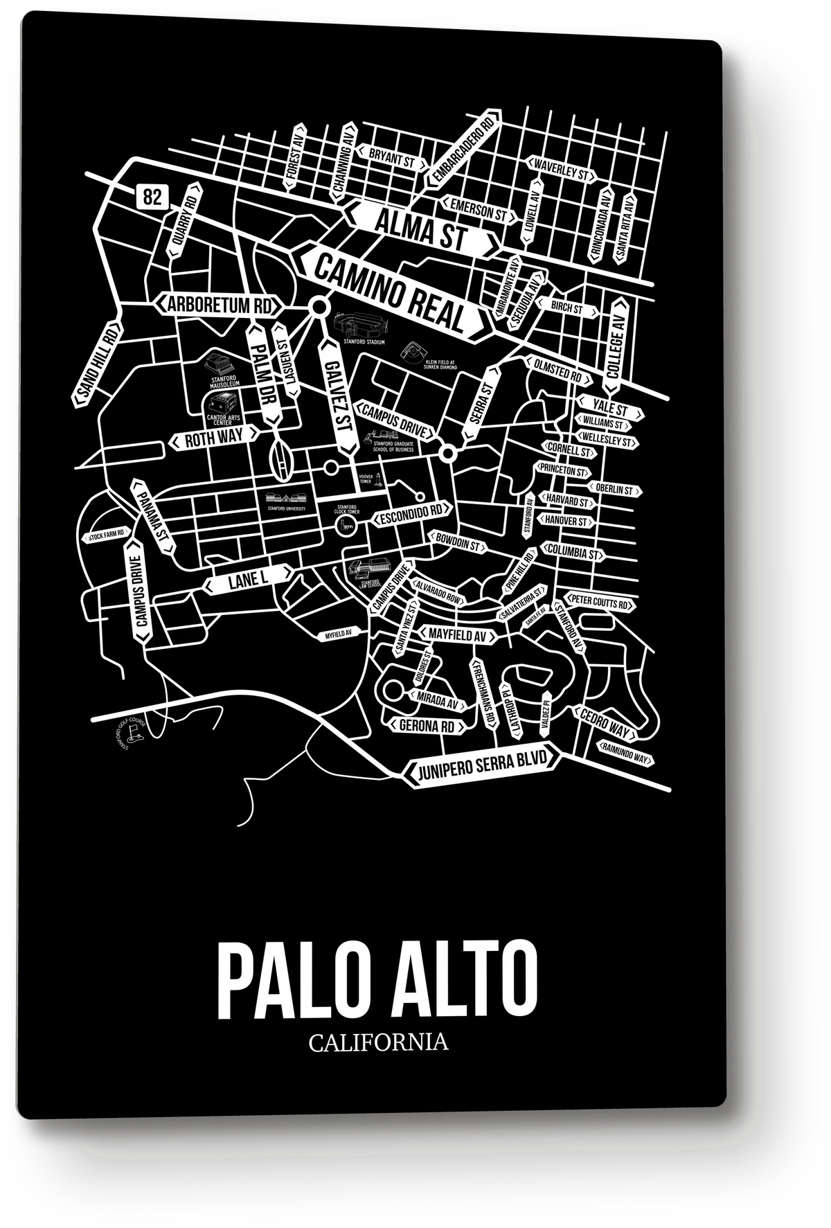 Palo Alto, California street map 9